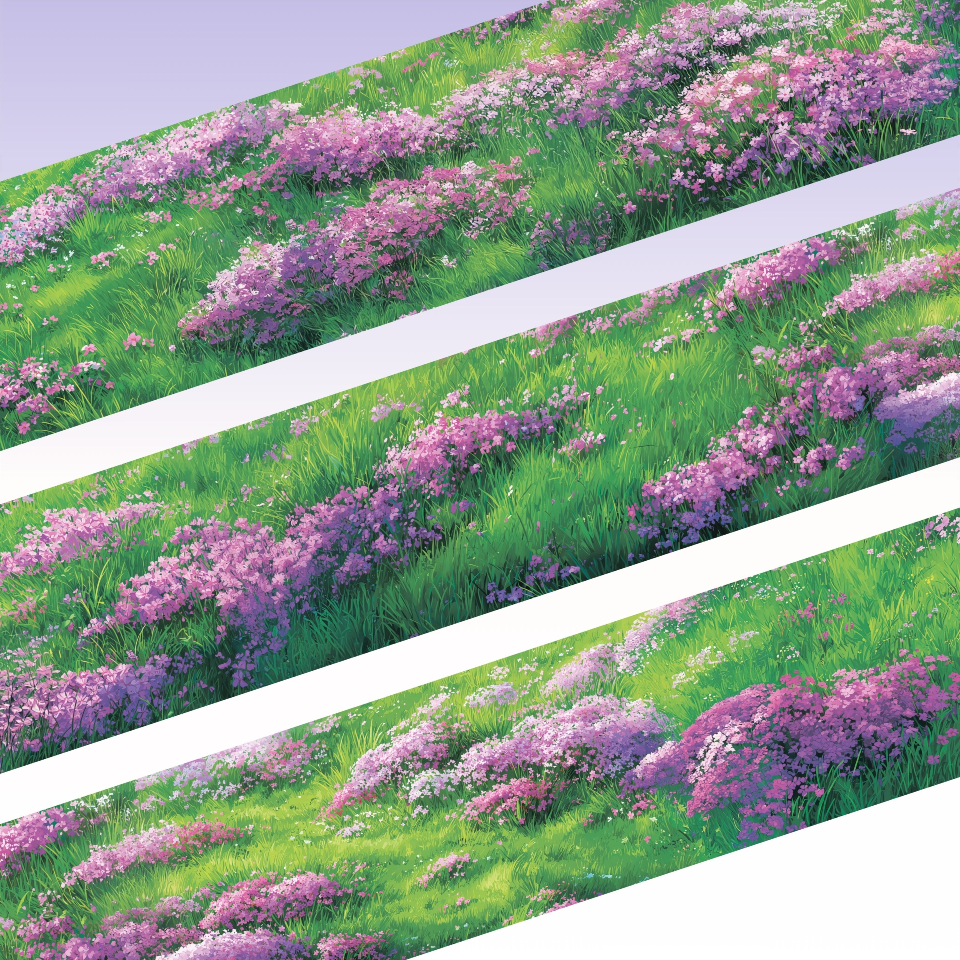 Viktashop Purple Grass PET Tape 6cm x 1m - ViktaShop