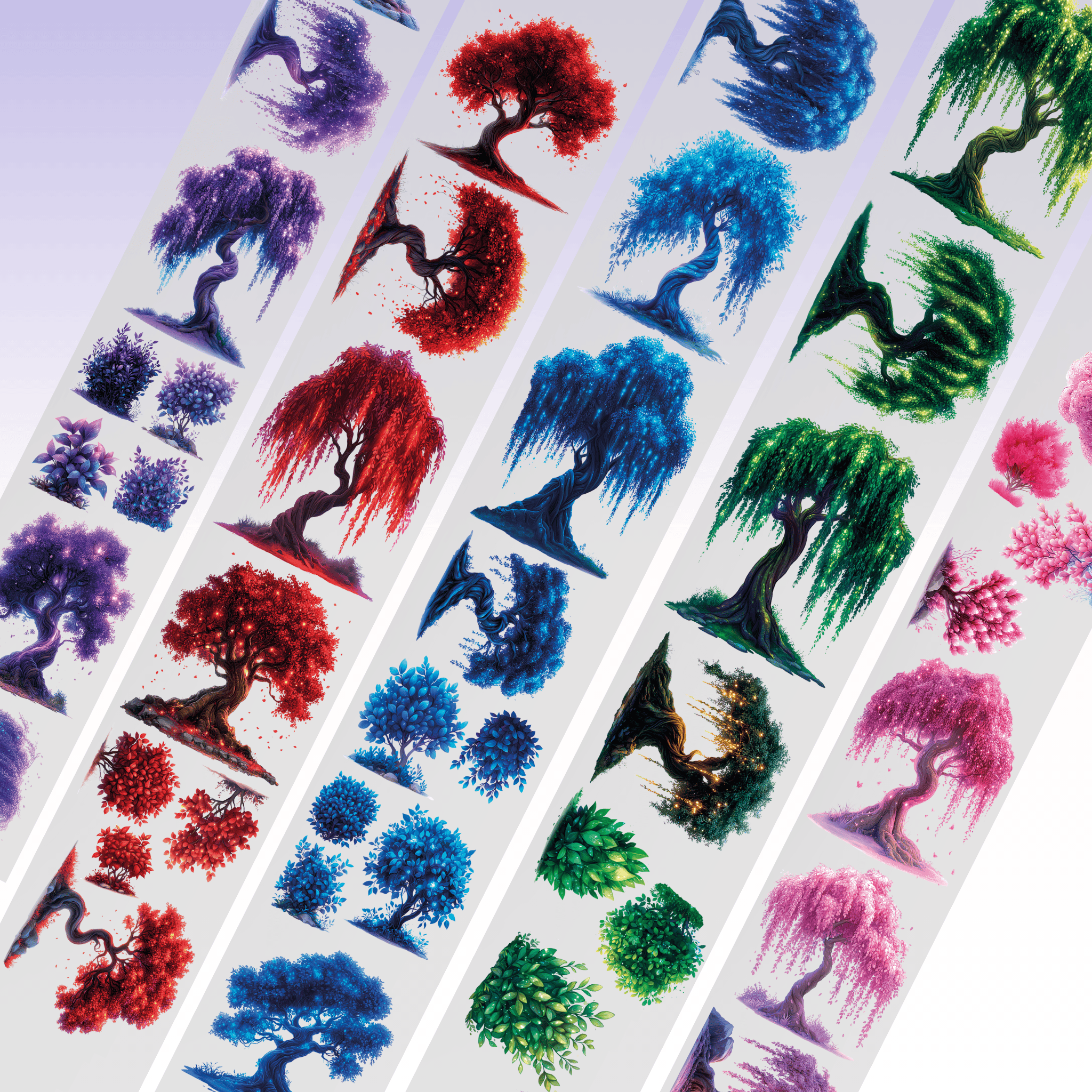 Viktashop Magic Trees PET tape 8cm x 2.5m