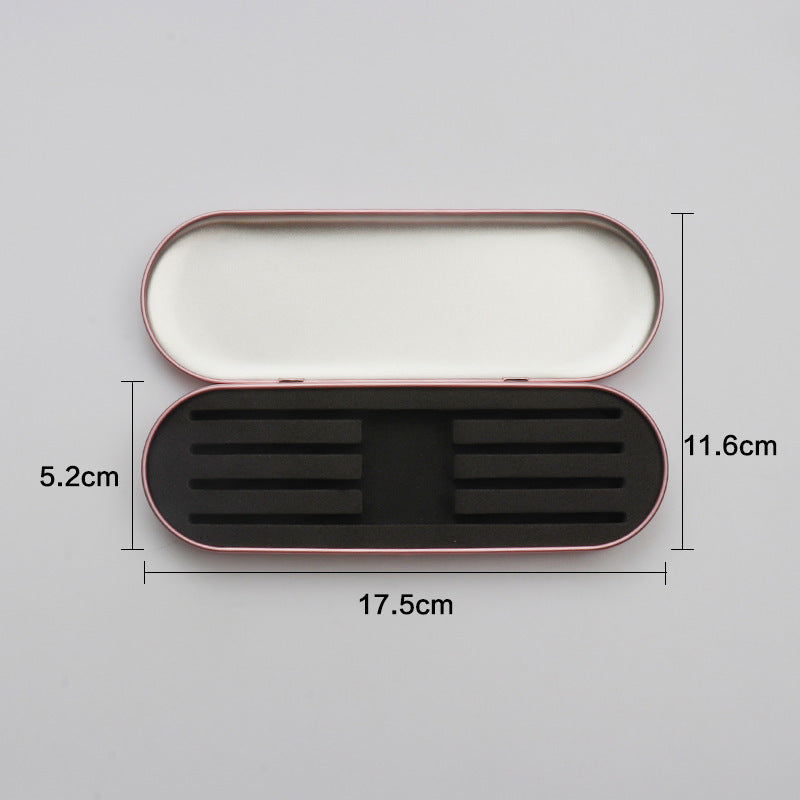 Tinplate Eyelash Tweezers Storage Box – 4 Slot Iron Grafting Tool Organizer - ViktaShop