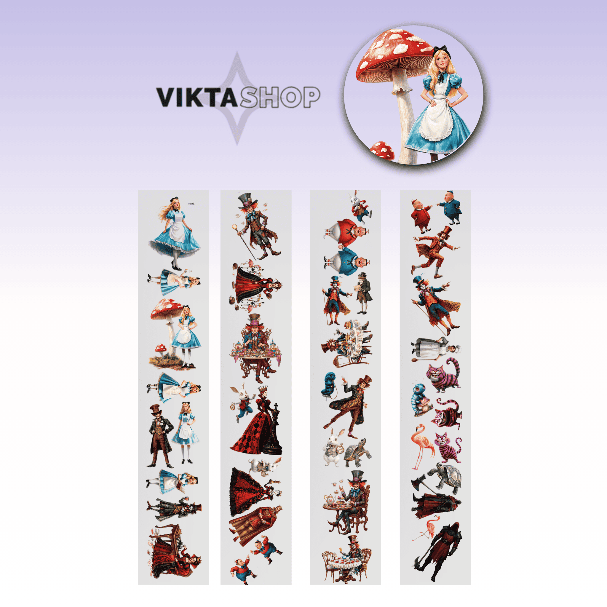 Viktashop Alice PET tape 9cm x 2.5m