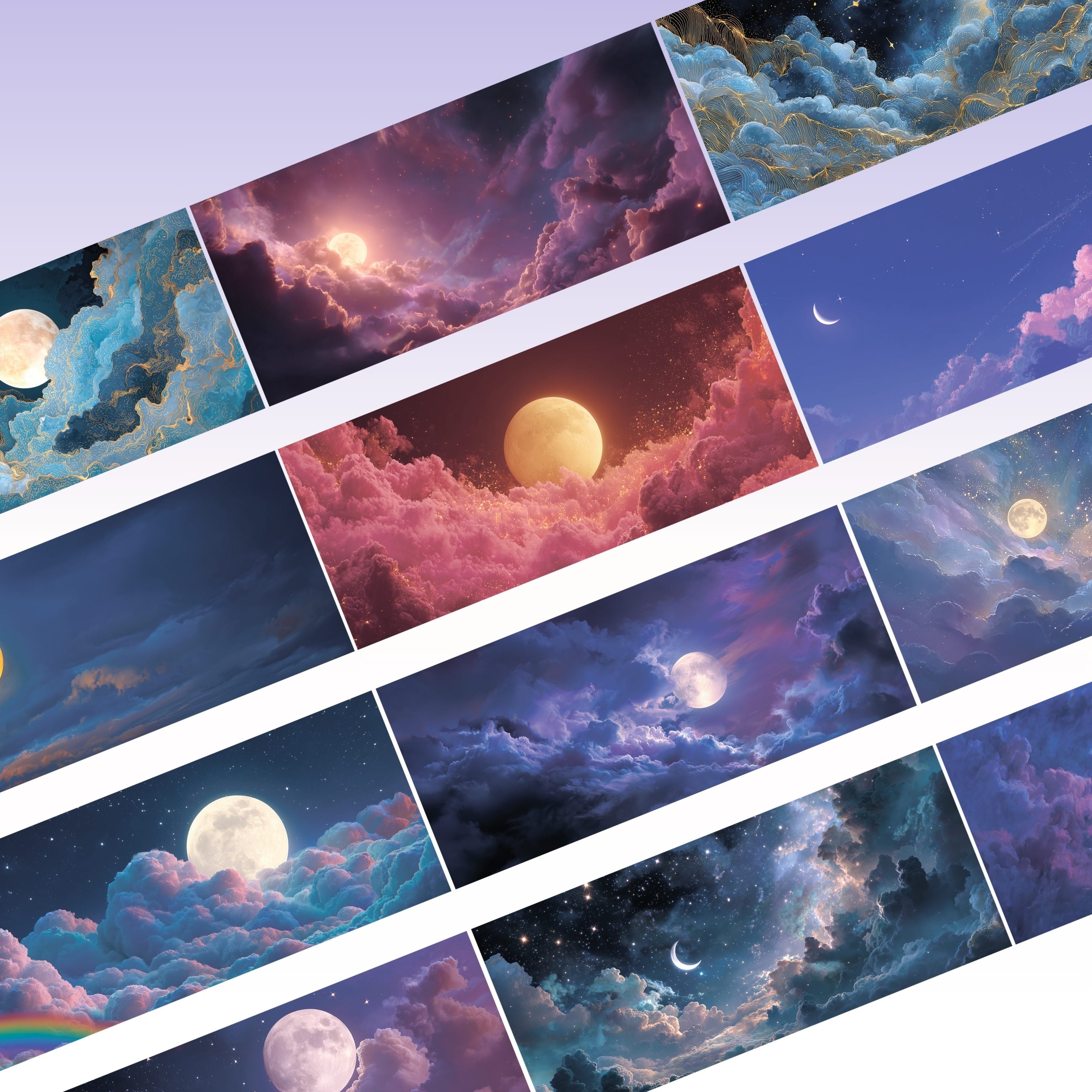Viktashop Magic Moon PET Tape 9cm x 2.5m - ViktaShop