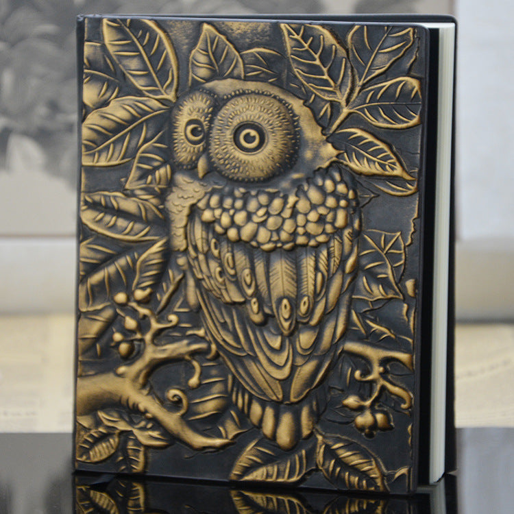 Owl notepad cross-mirror supply European retro notebook gift creative travel souvenir - ViktaShop