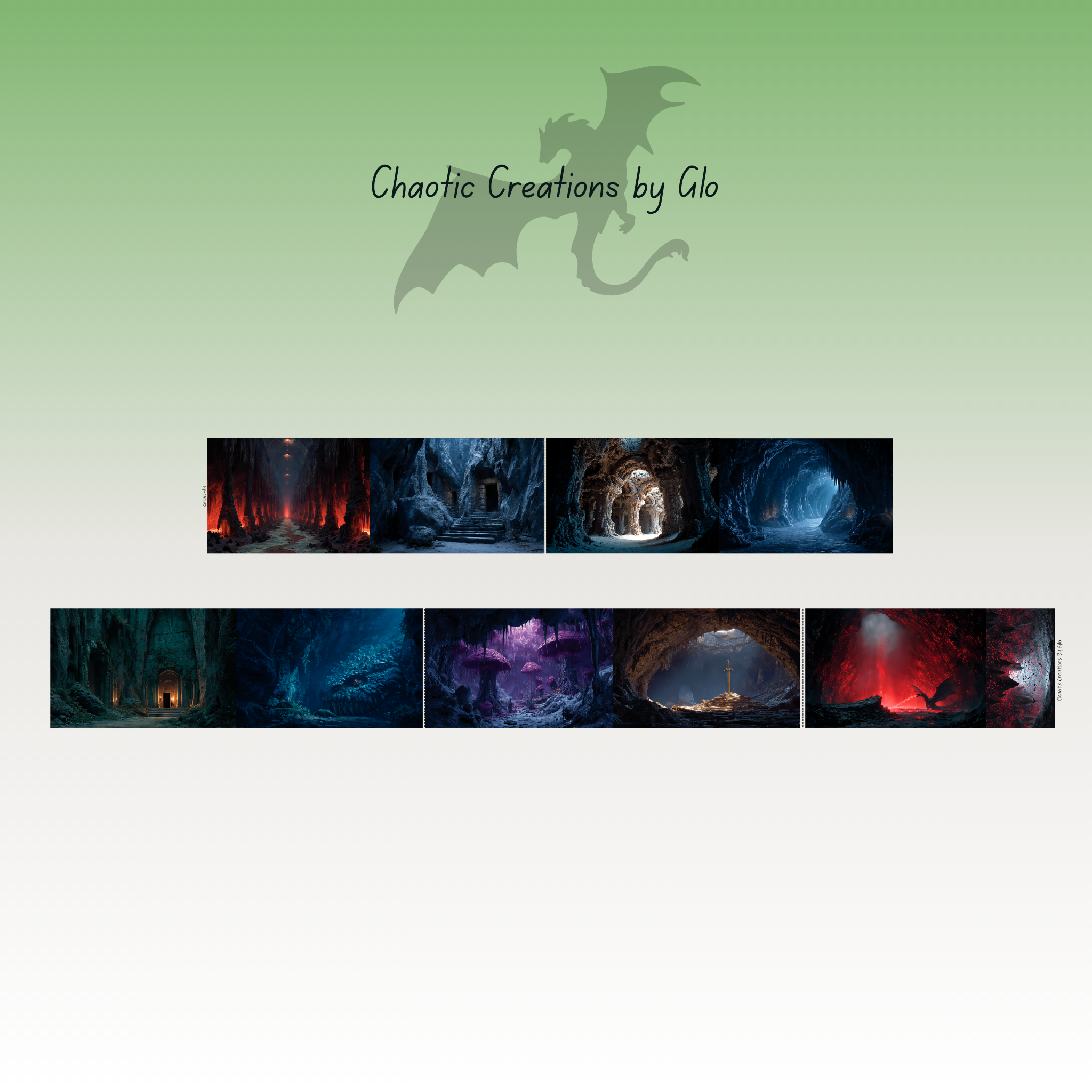 Chaotic Creations by Glo Catacombs PET Tape 9cm x 1.25m