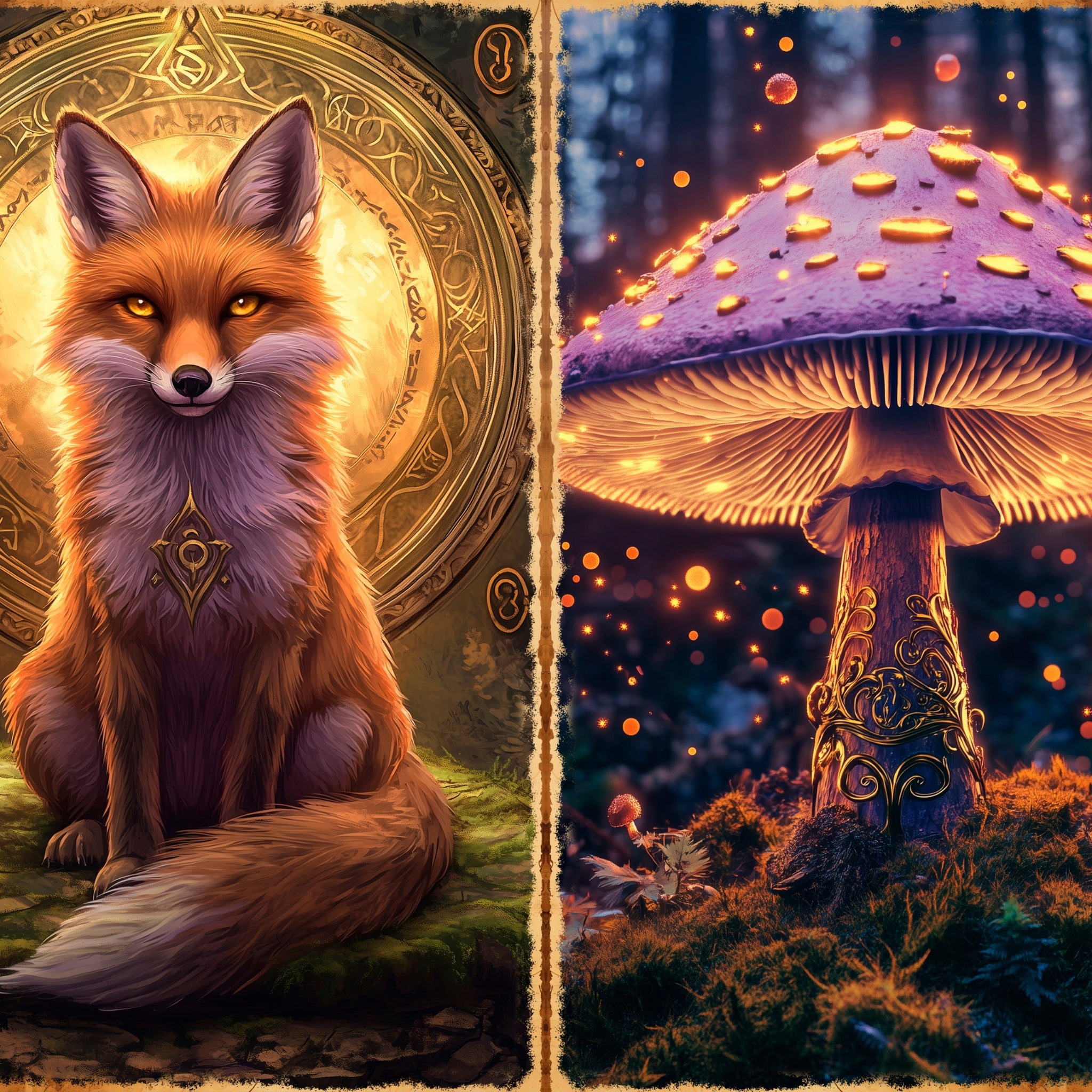 LunicArtDesign Witch Forest material paper 5.5 x 8.5 inches 20 different sheets