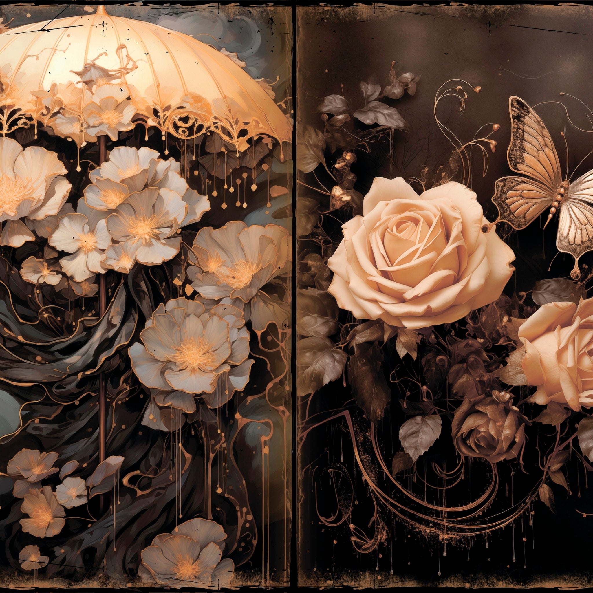 LunicArtDesign Butterfly Pages material paper 5.5 x 8.5 inches 20 different sheets