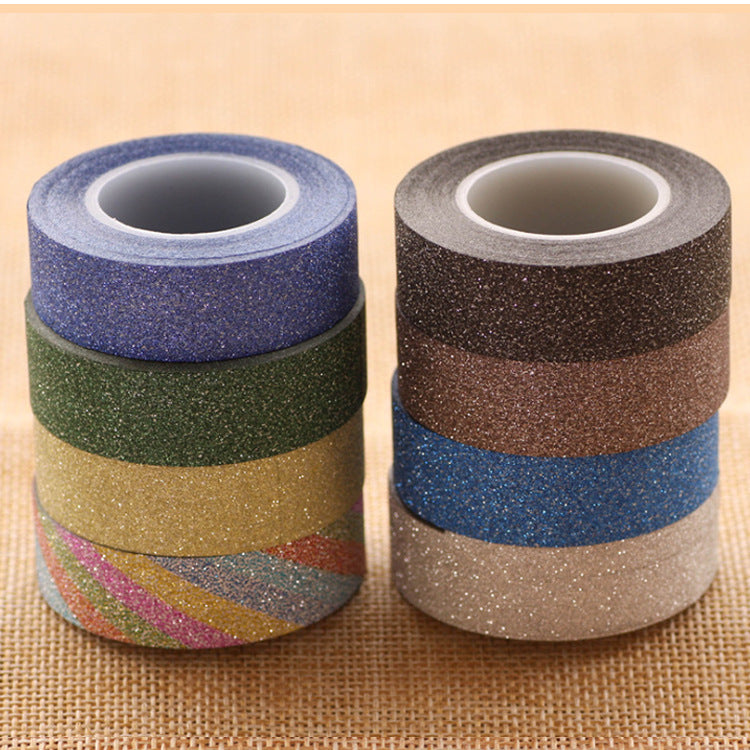 Glitter powder paper tape sticker pack