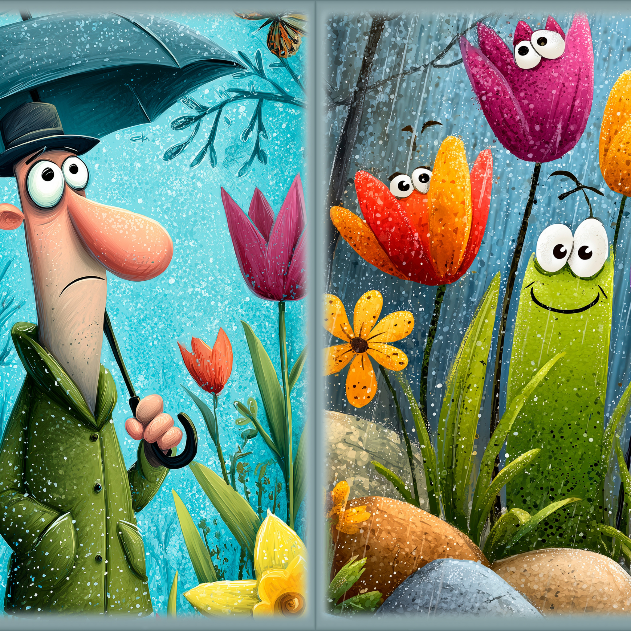 LunicArtDesign Spring Pages material paper 5.5 x 8.5 inches 20 different sheets