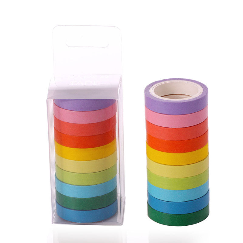 Candy color paper tapes box 10 psc