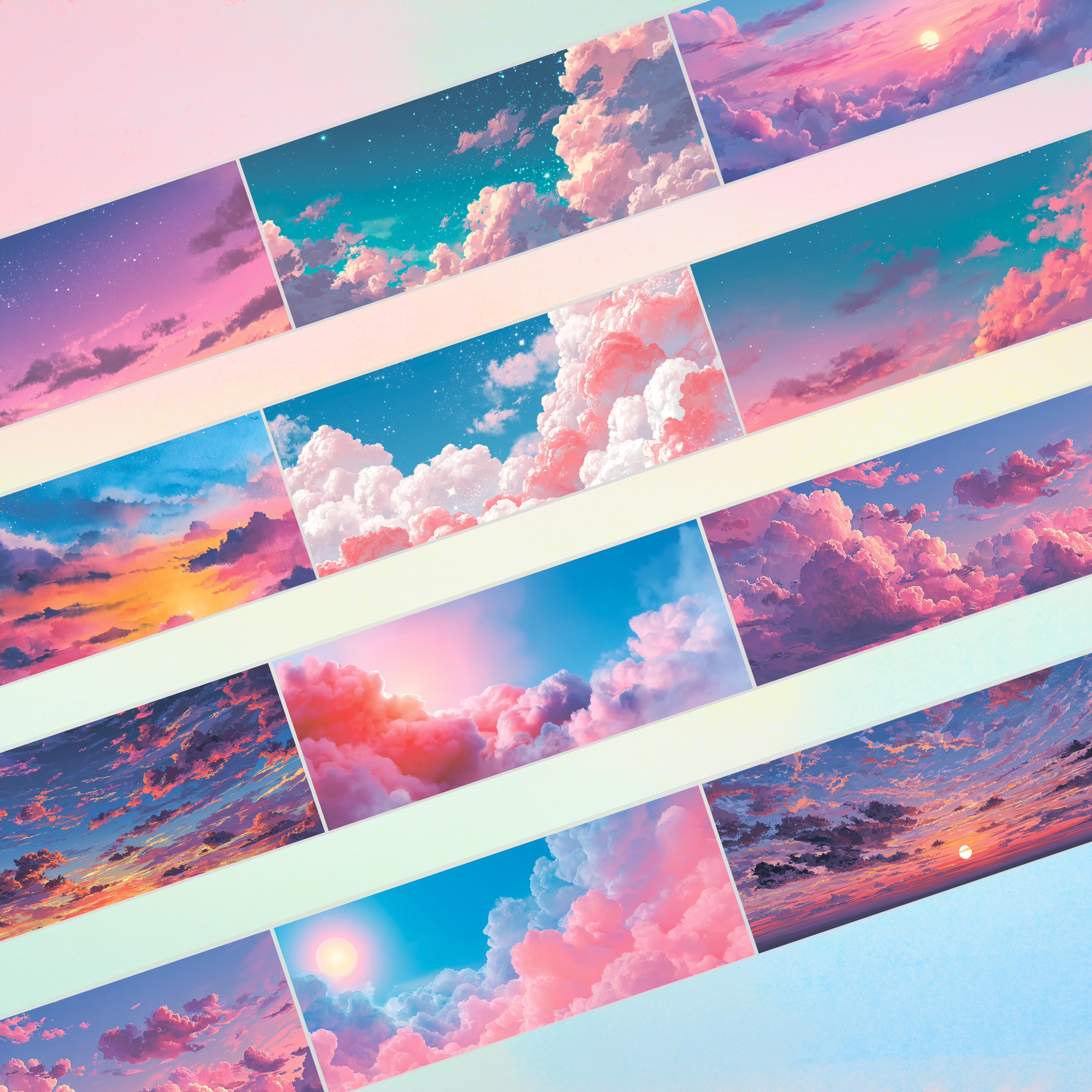 Queens Art Magic Sky PET tape 9cm x 2.5m