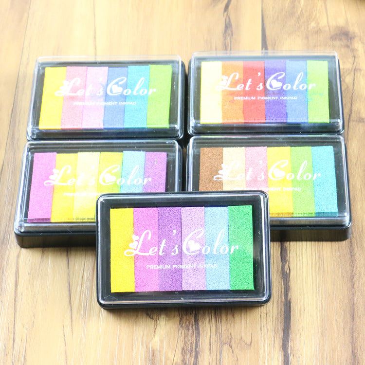 Large Rectangular Gradient Rainbow Inkpad – 5 Options - ViktaShop