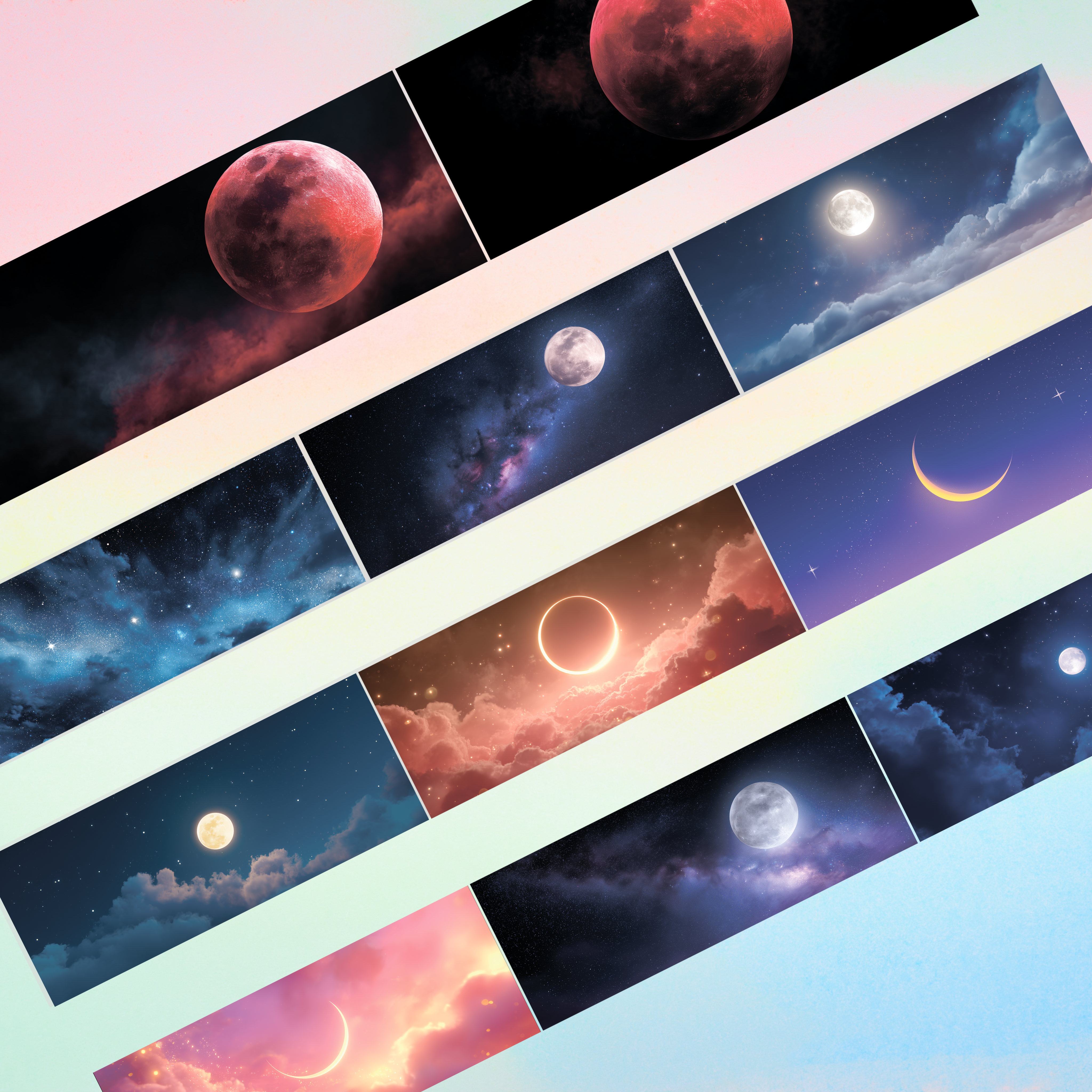 Queens Art Dark Sky PET Tape 9cm x 2.5cm