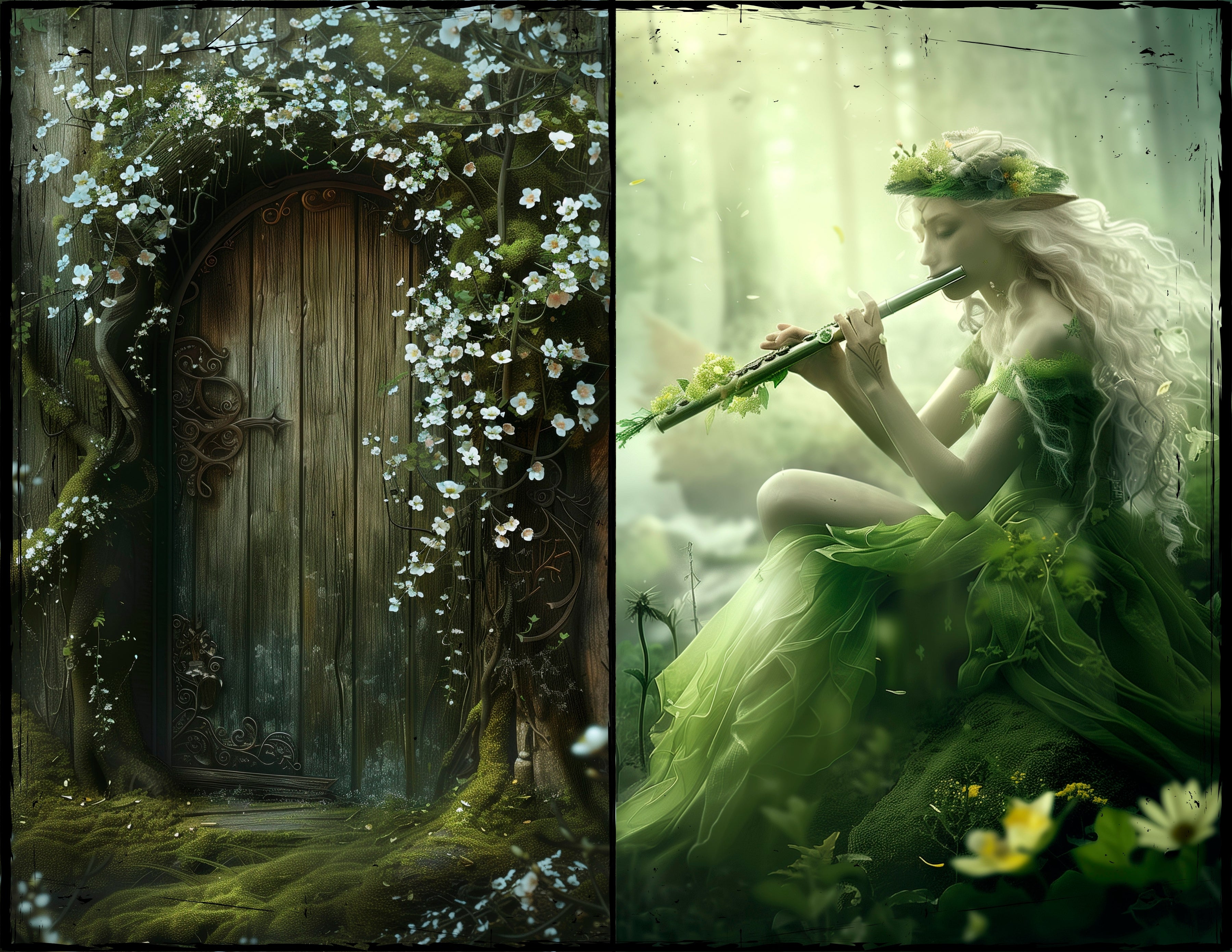 LunicArtDesign magic fairy forest material paper 5,5 x 8,5 inches 20 different sheets