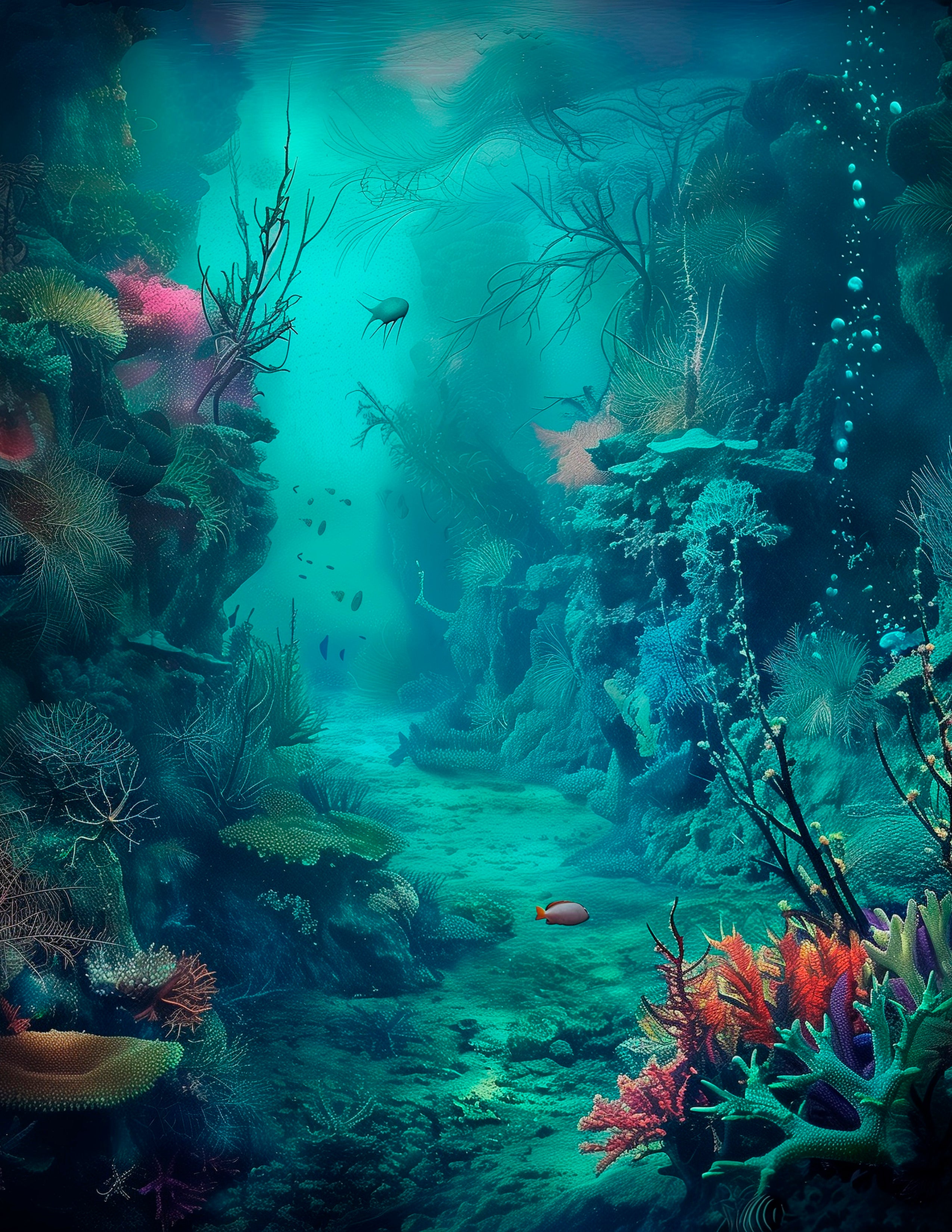 LunicArtDesign mystical water material paper 8,5 x 11 inches 10 different sheets