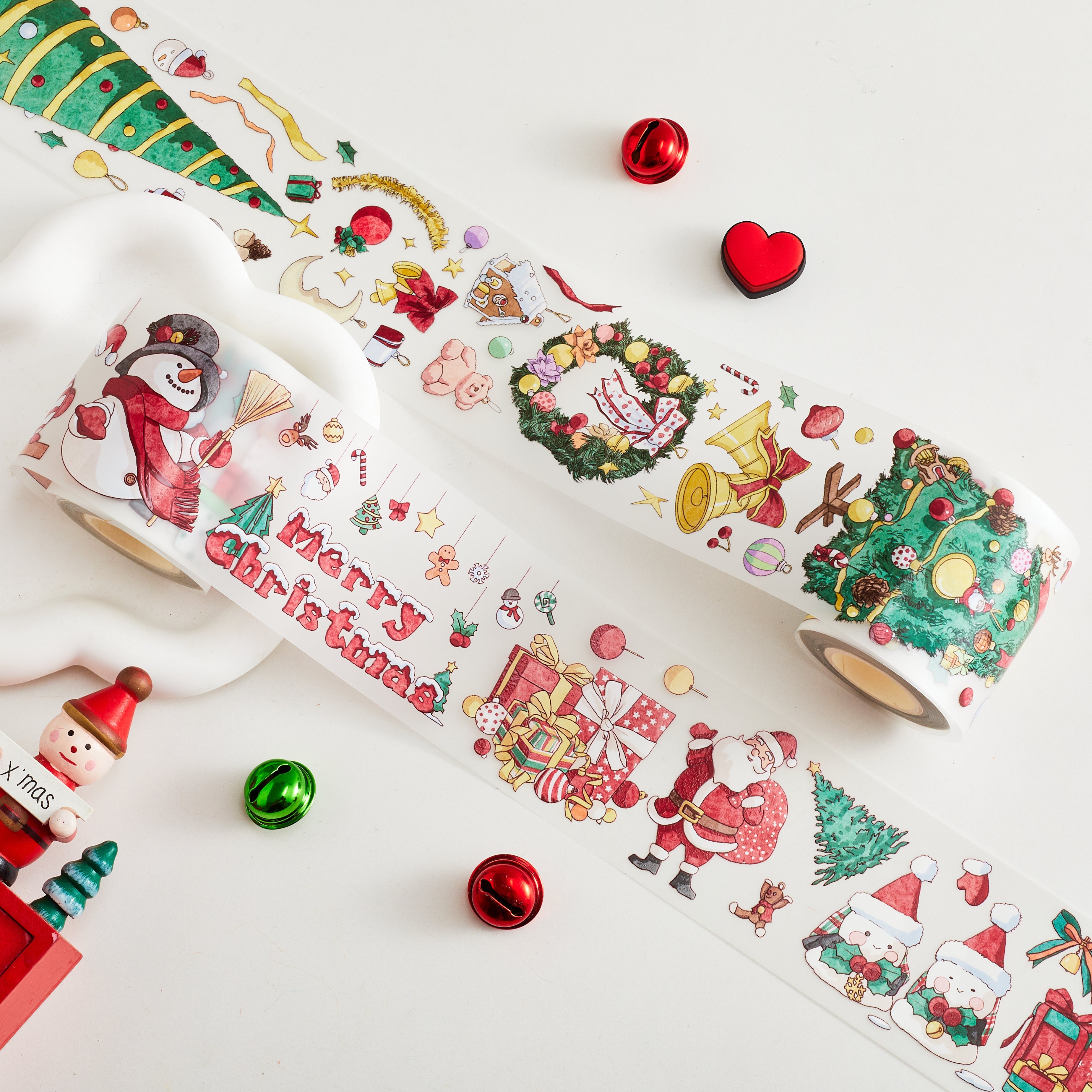 Shiimmer Christmas Time Washi / PET Tape | Scene & Gifts & Tree & Decorations