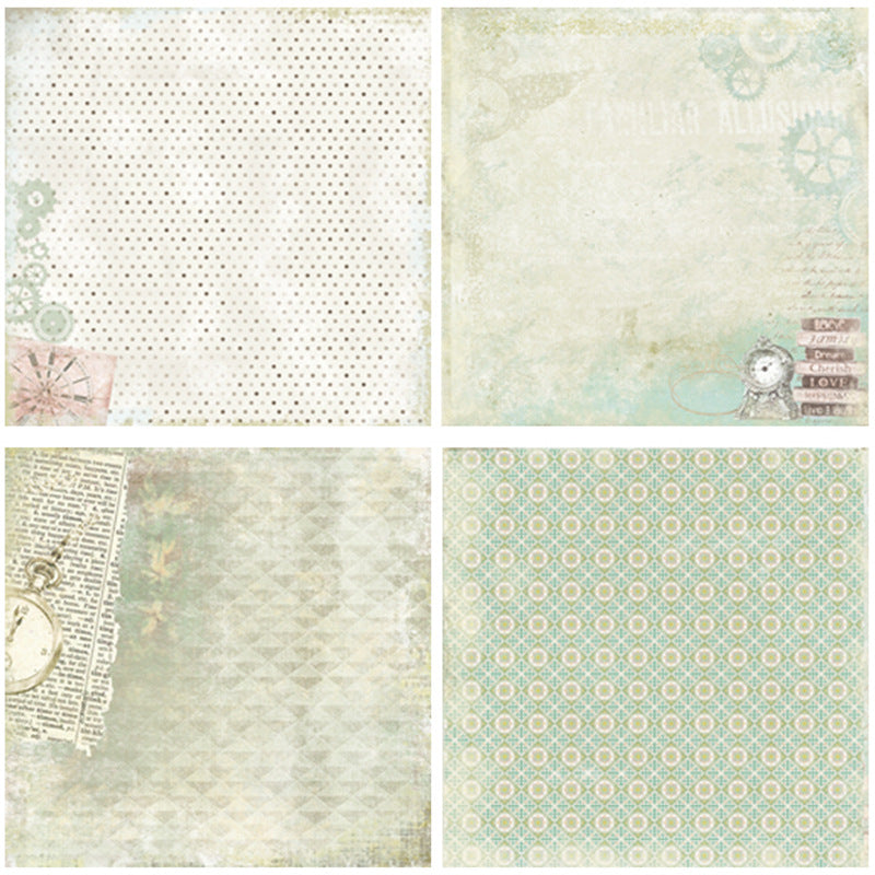 Our Time Pattern Paper for DIY Albums & Scrapbooking - 24 Sheets - ViktaShop