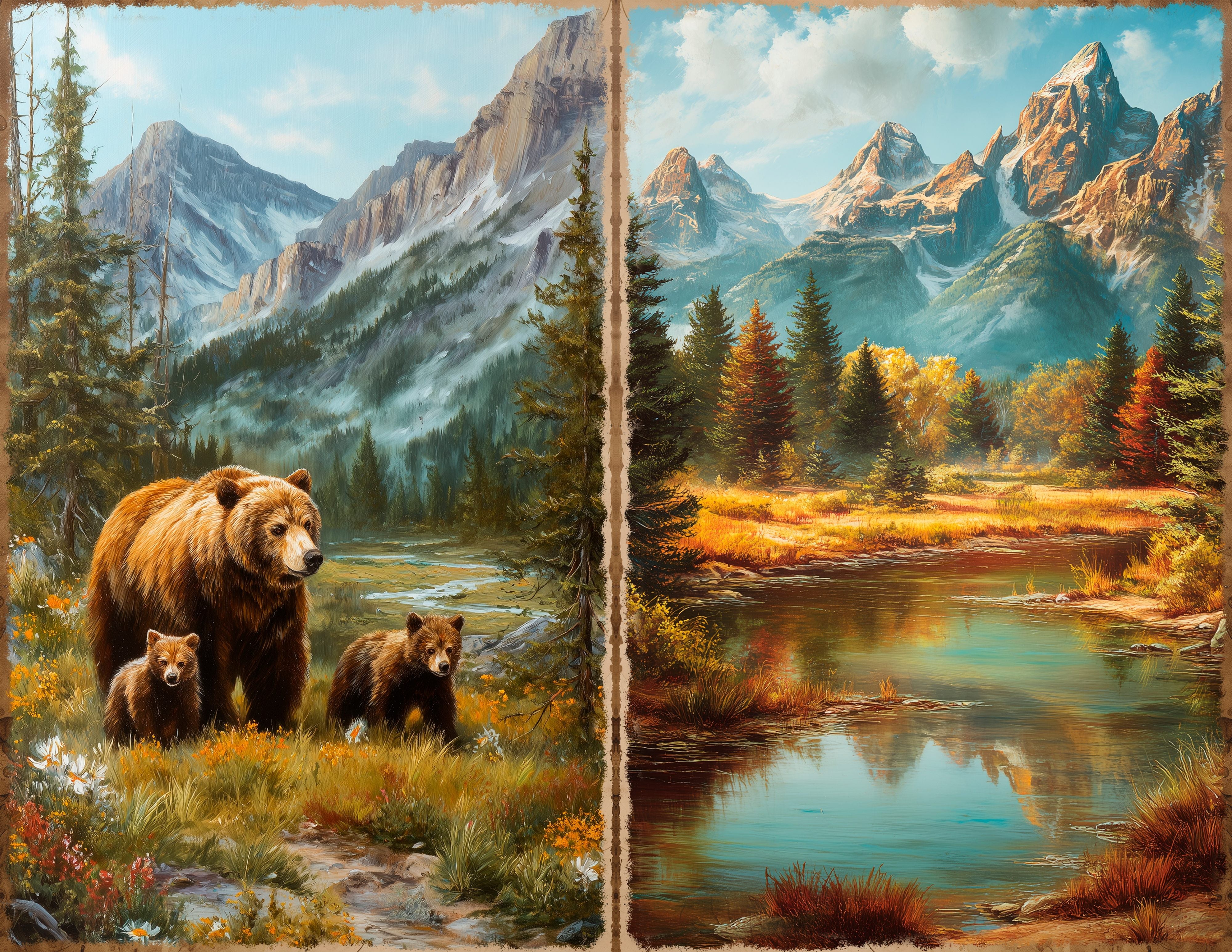 LunicArtDesign Wild West paper 5.5 x 8.5 inches 20 different sheets - ViktaShop