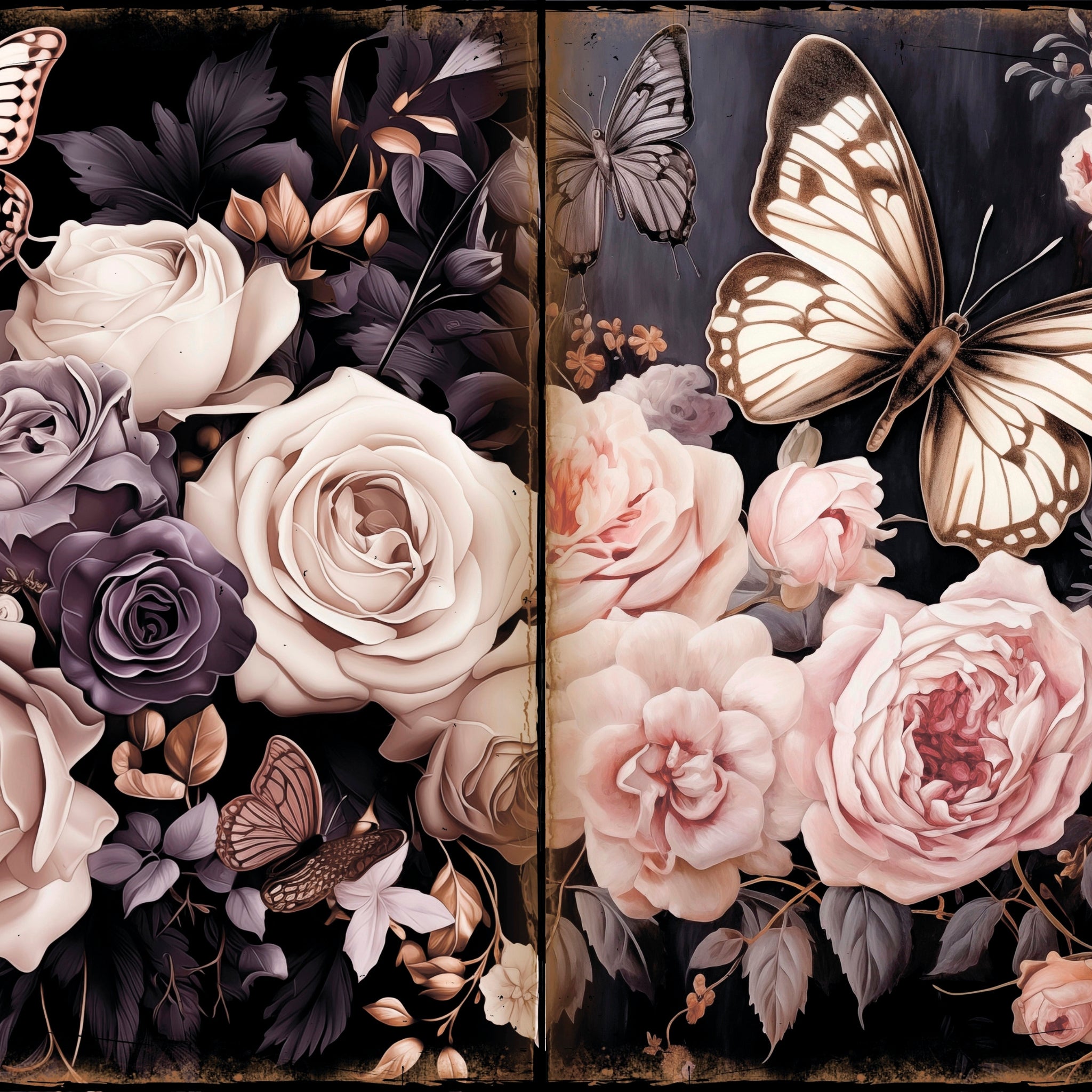 LunicArtDesign Butterfly Pages material paper 5.5 x 8.5 inches 20 different sheets