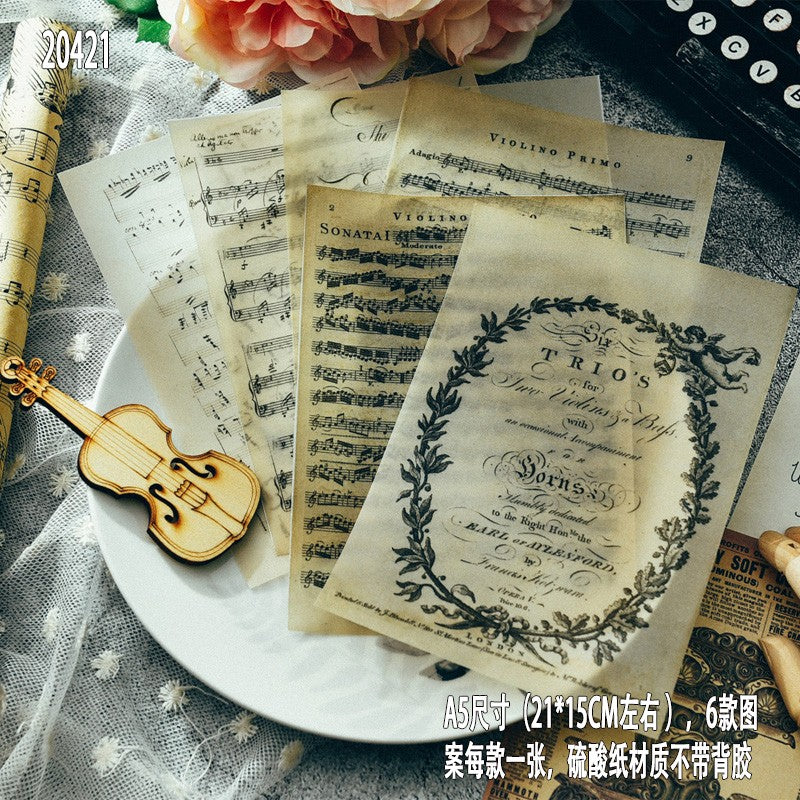 A5 size notebook material paper 6 page - ViktaShop
