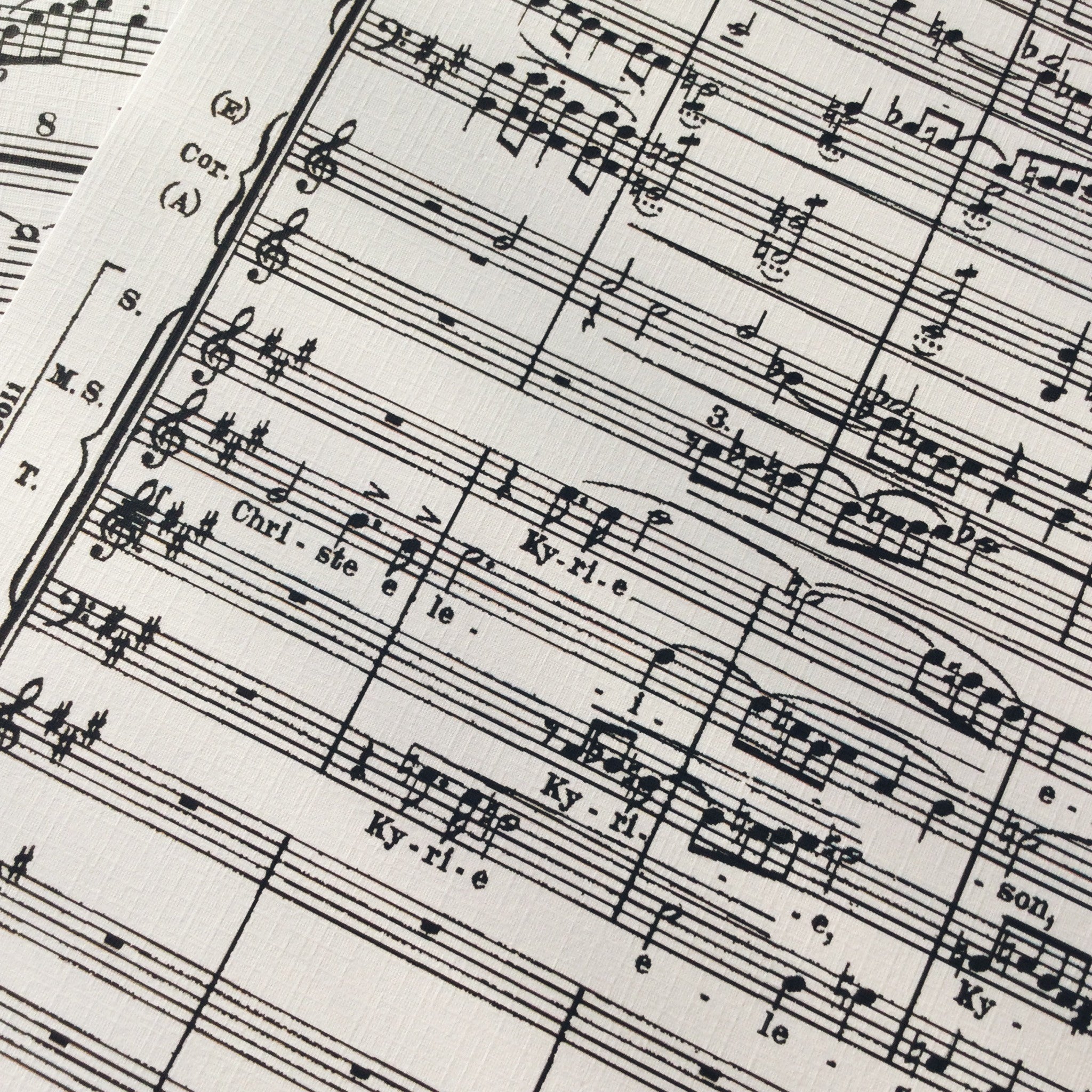 Retro music vintage paper A4 4 sheets - ViktaShop