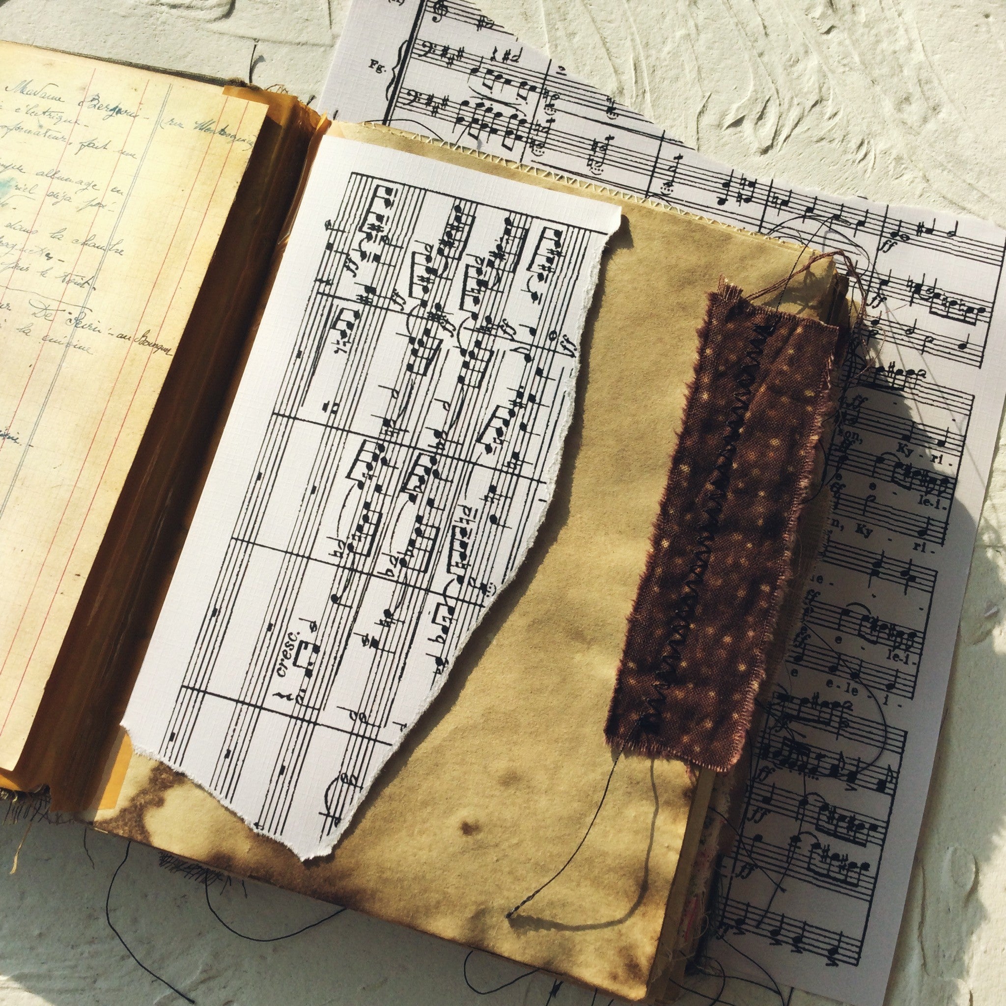 Retro music vintage paper A4 4 sheets - ViktaShop