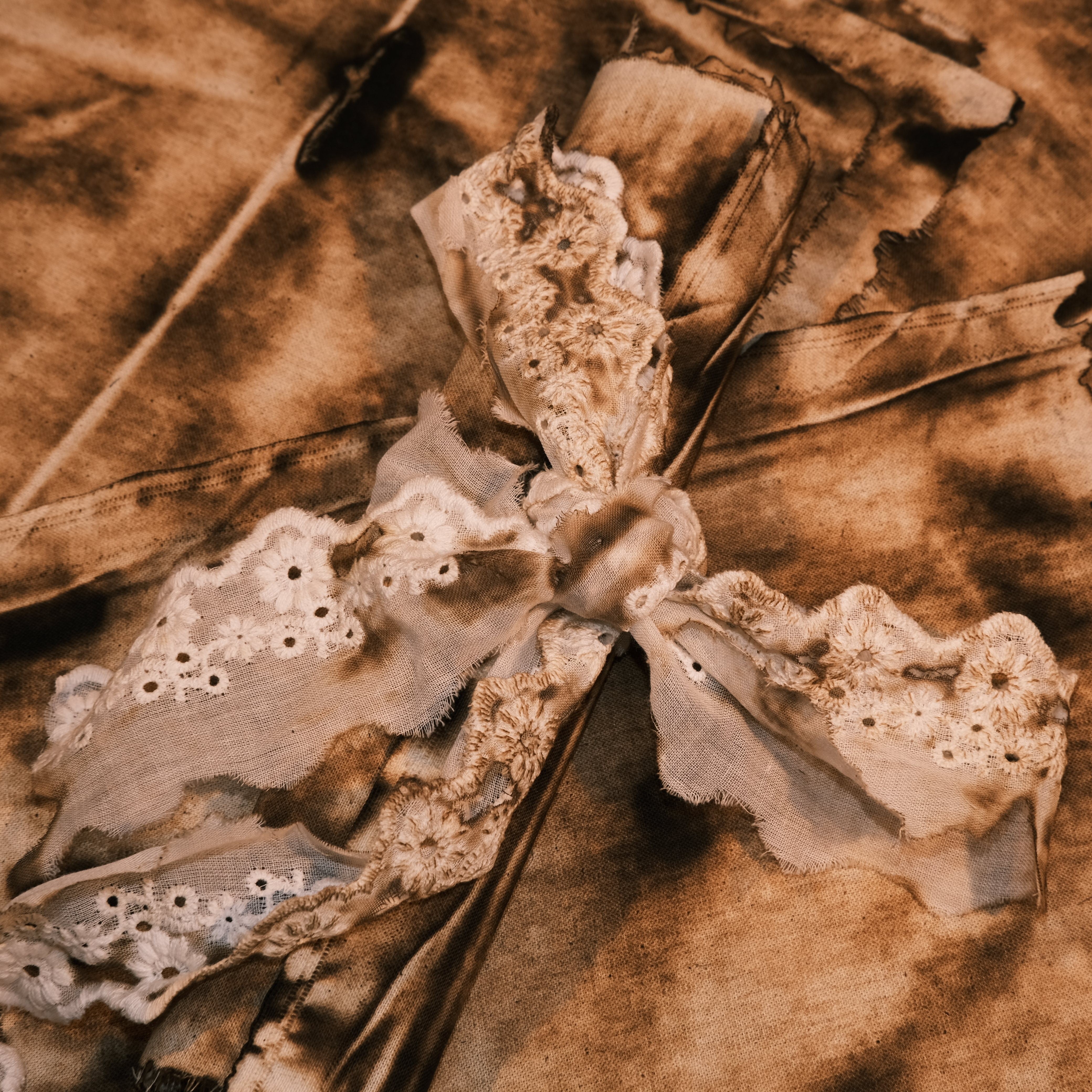 Handmade retro burnt vintage lace - ViktaShop