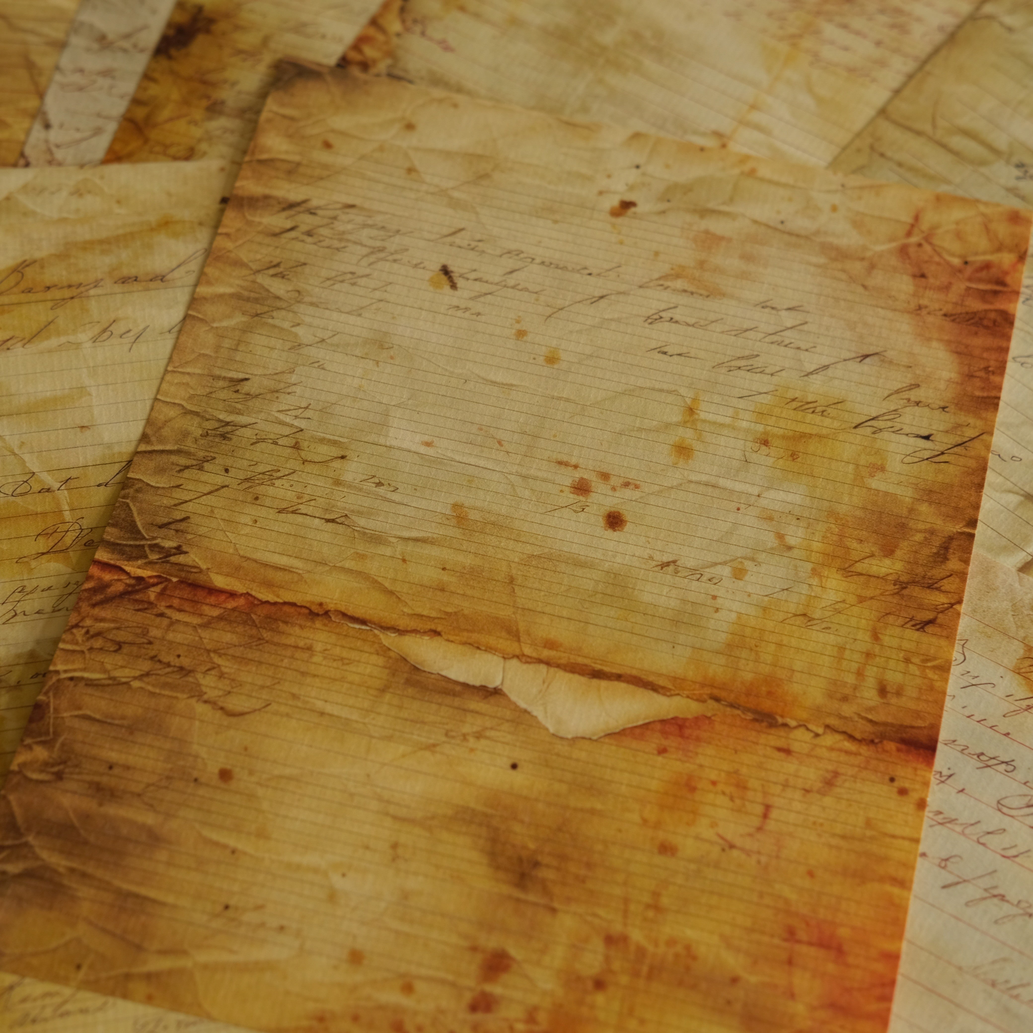 Retro English Background Vintage Paper 18 cm / 14 cm 10 sheets - ViktaShop