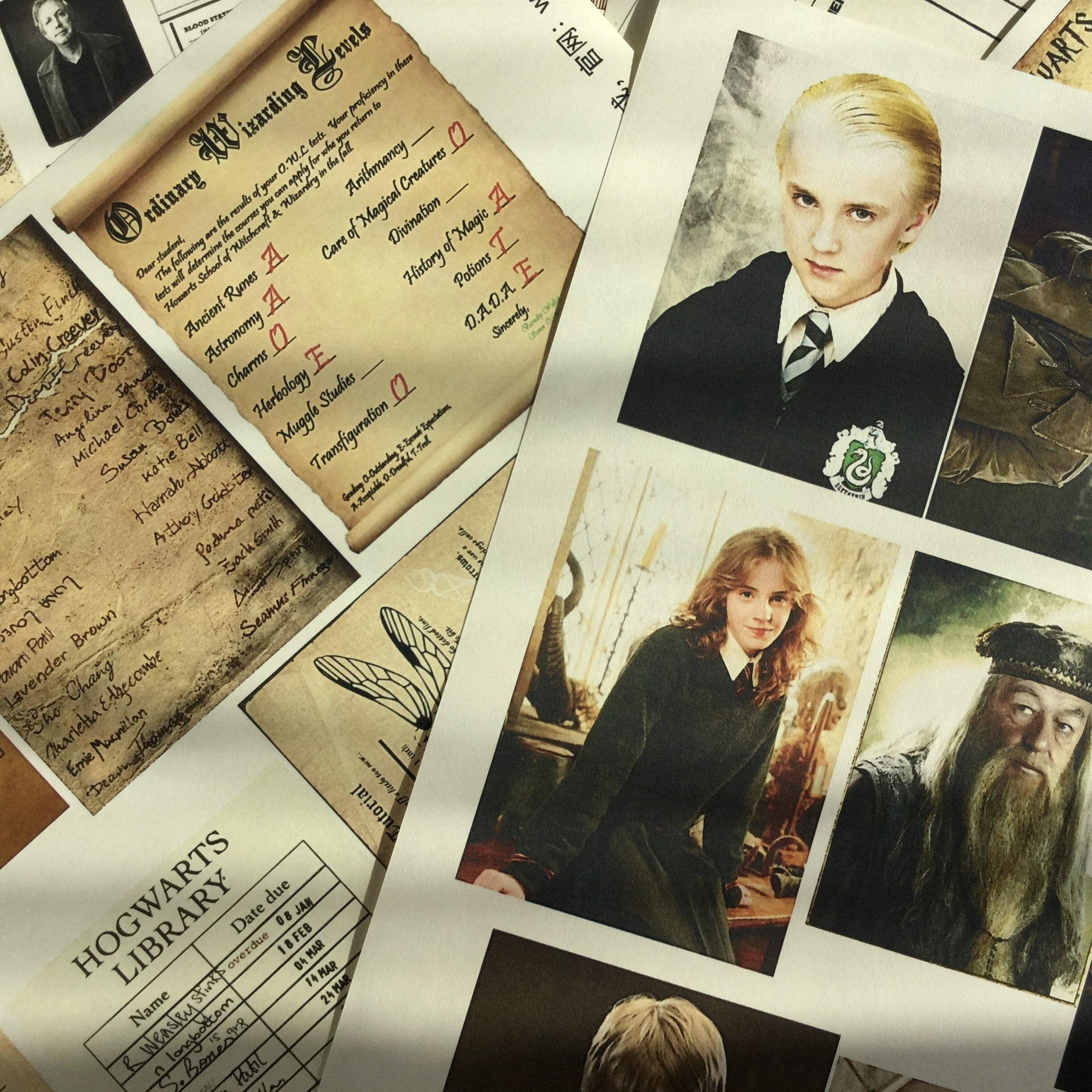 Harry Potter Handbook Material Vintage Paper 36 Sheetes - ViktaShop