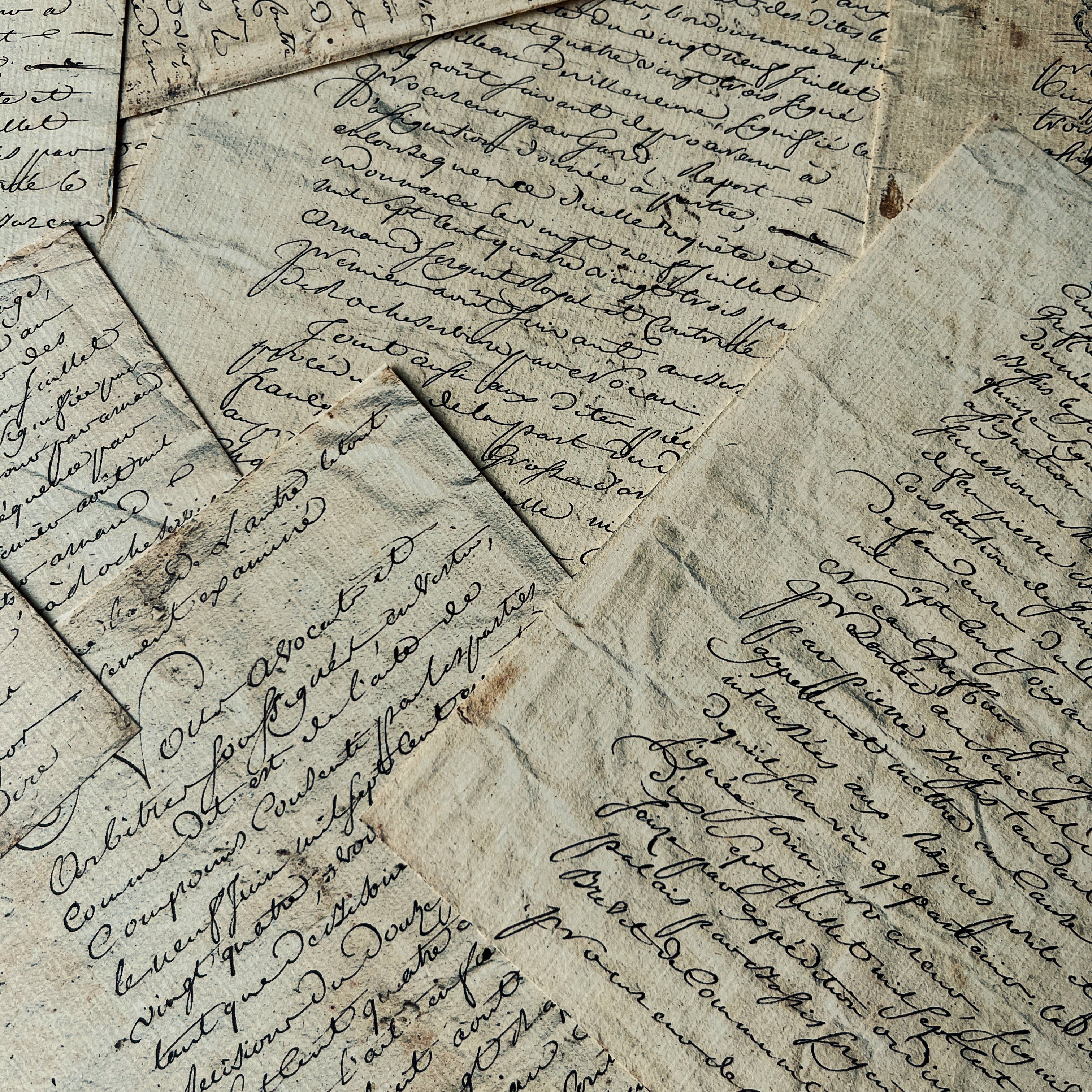 Retro Vintage English Material Paper 18.5 cm / 14 cm 12 Sheets - ViktaShop