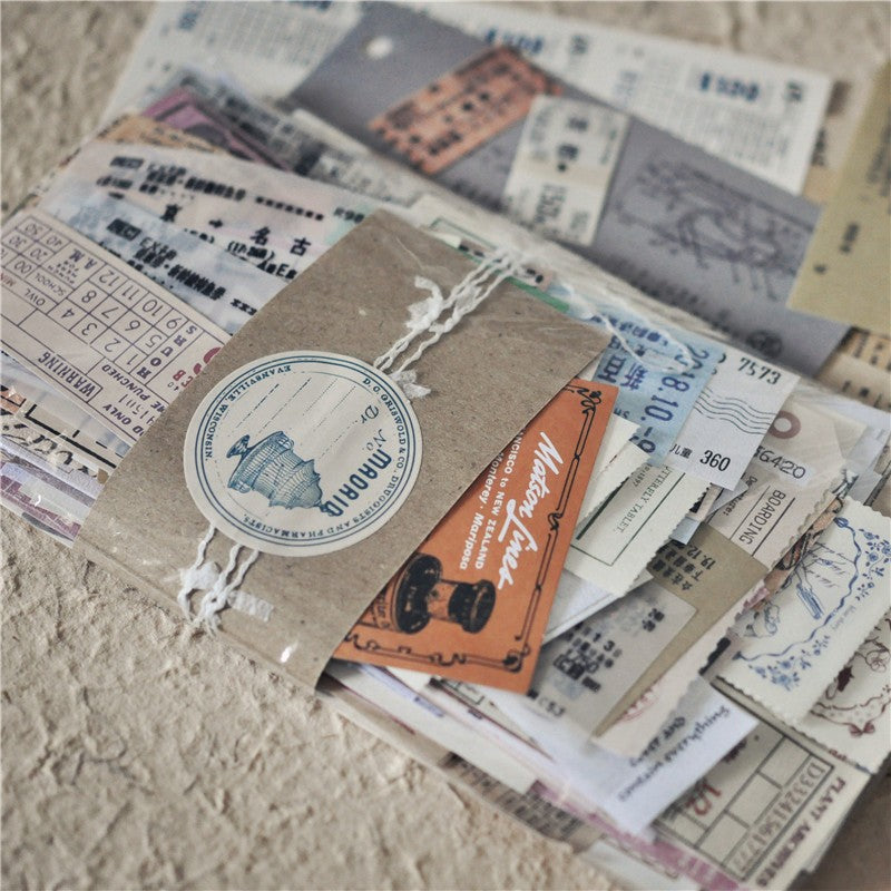 Handbag Material Pack Retro Paper 150 pieces - ViktaShop