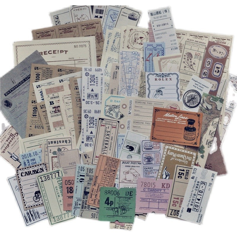 Handbag Material Pack Retro Paper 150 pieces - ViktaShop