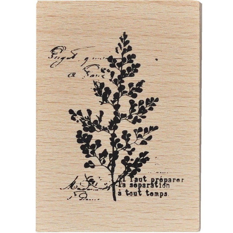 Collage Wooden Rubber Stamp - ViktaShop