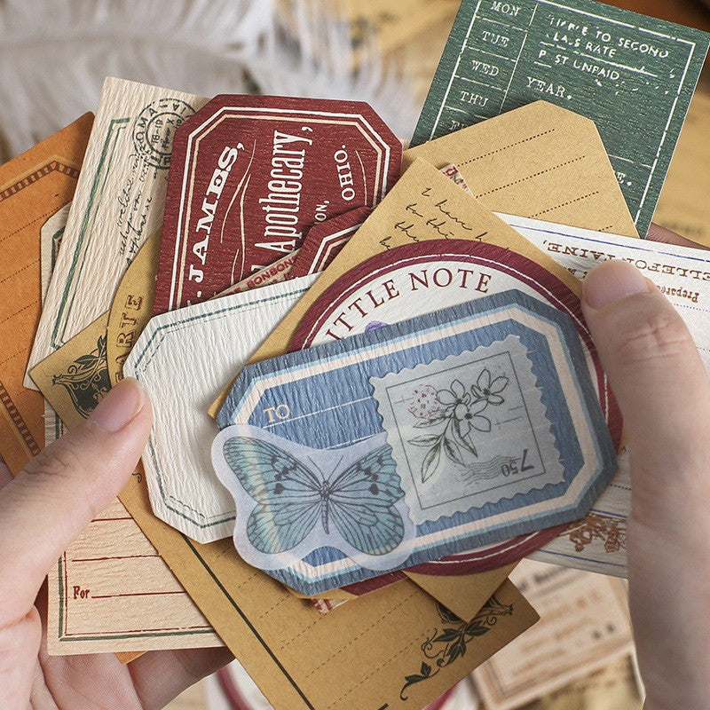 Retro, Special Paper, Memo Decoration Paper Stickers - ViktaShop