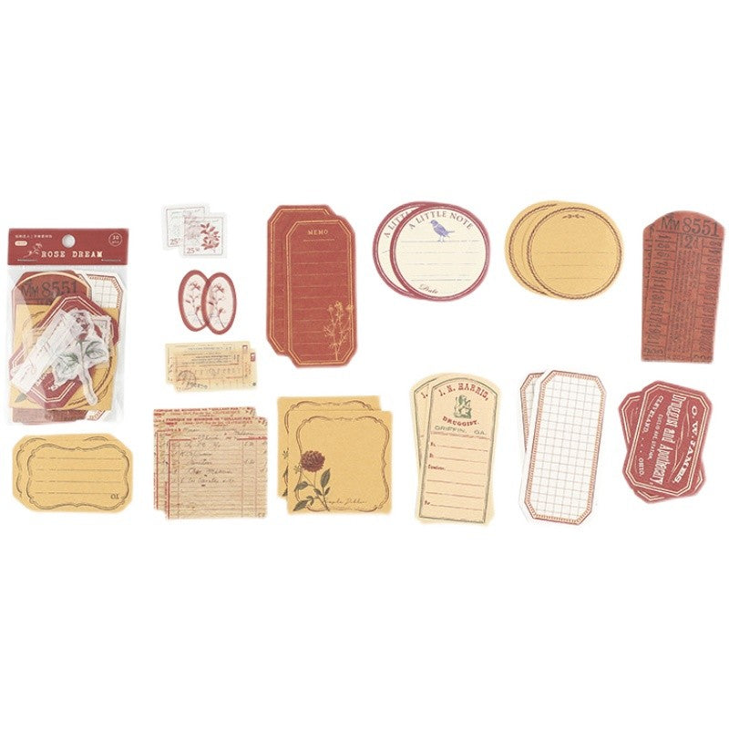 Retro, Special Paper, Memo Decoration Paper Stickers - ViktaShop