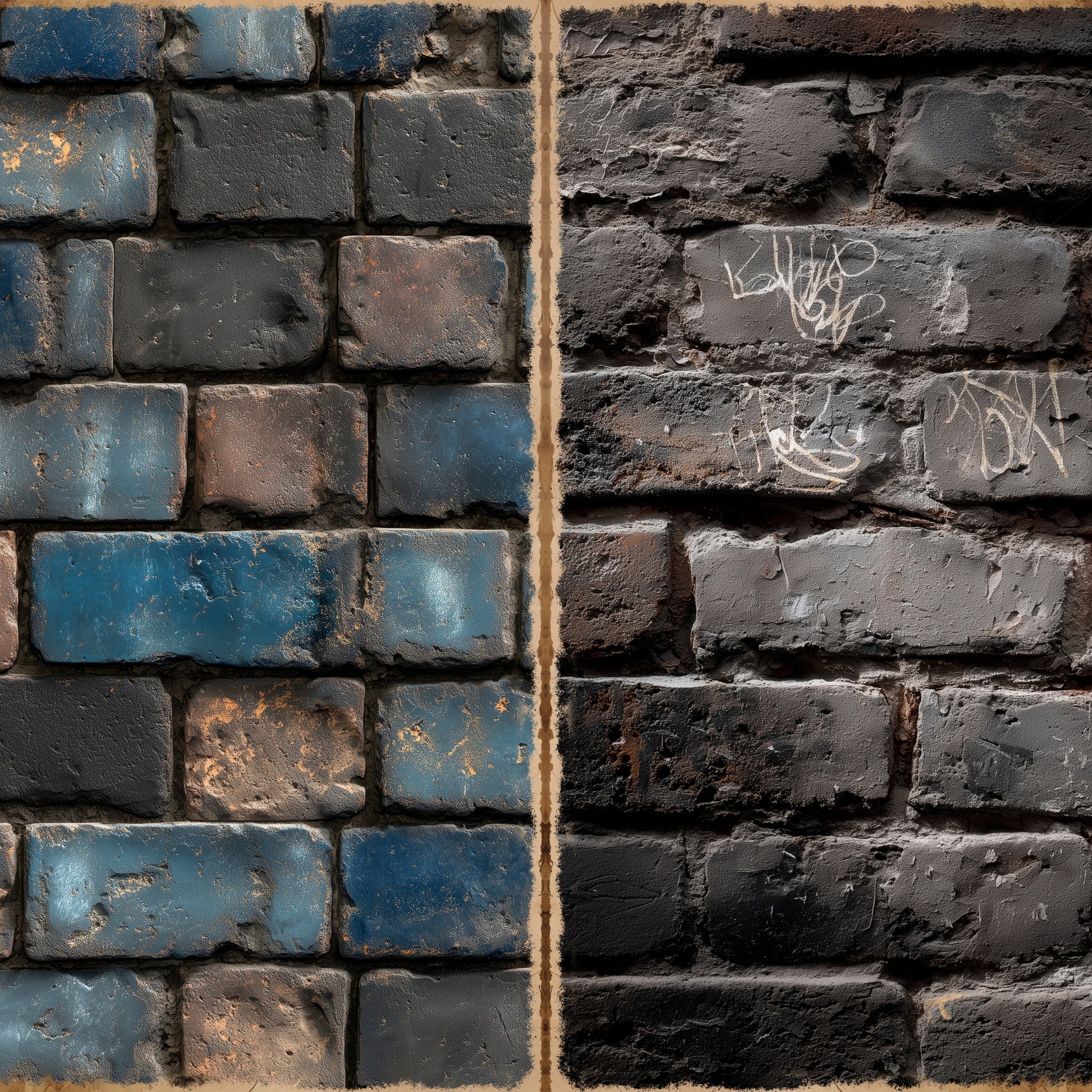 LunicArtDesign Vintage Wall material paper 5.5 x 8.5 inches 20 different sheets