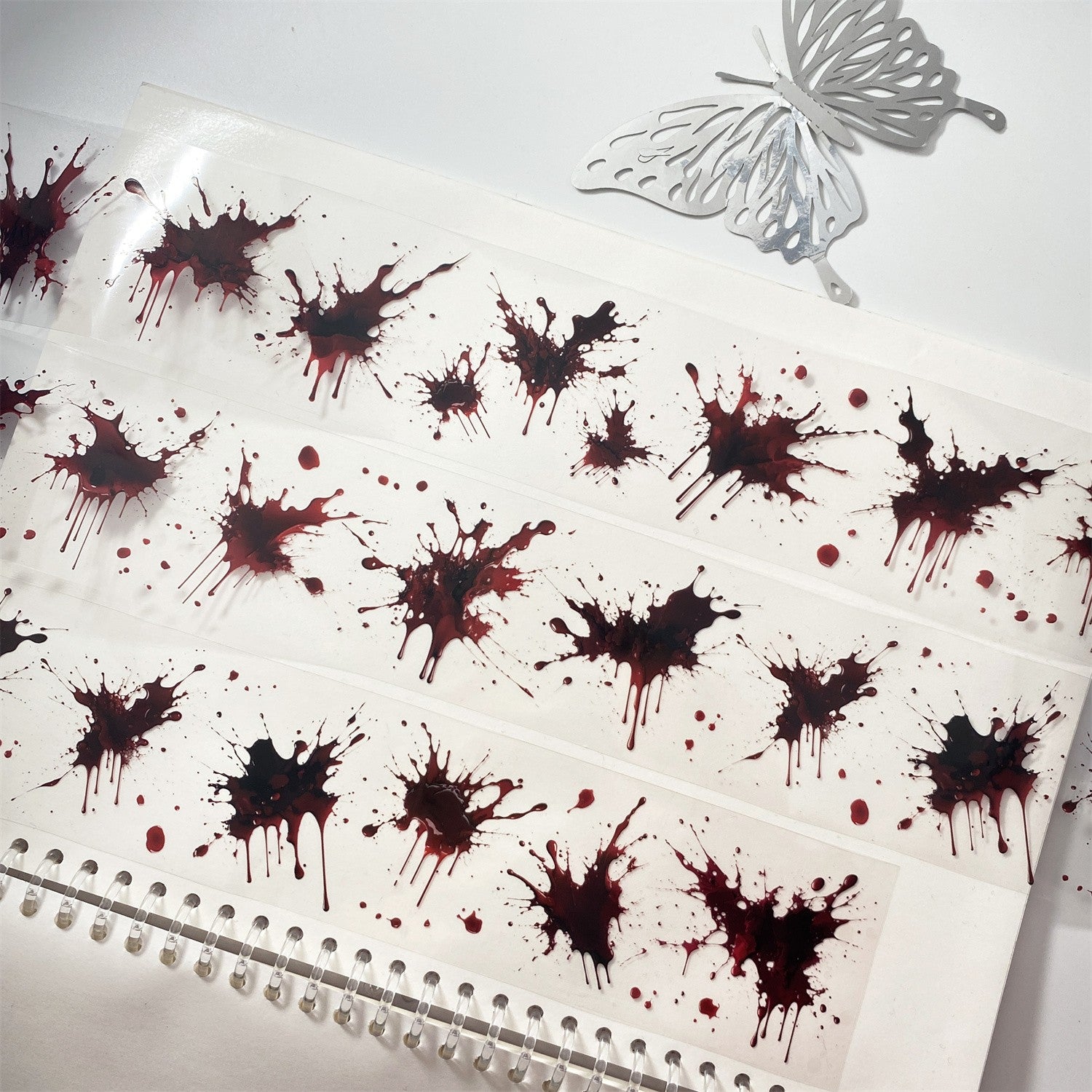 Dark blood PET tape 6 cm / 150 cm - ViktaShop