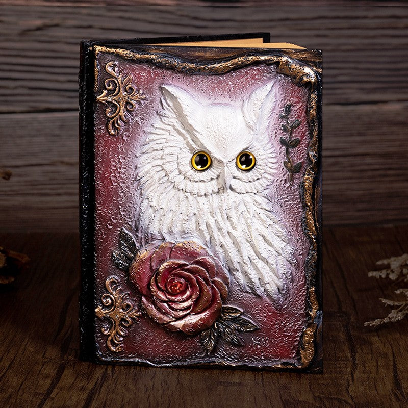 3D Magic Owl Retro Notebook 19.5 cm / 13.5 cm - ViktaShop