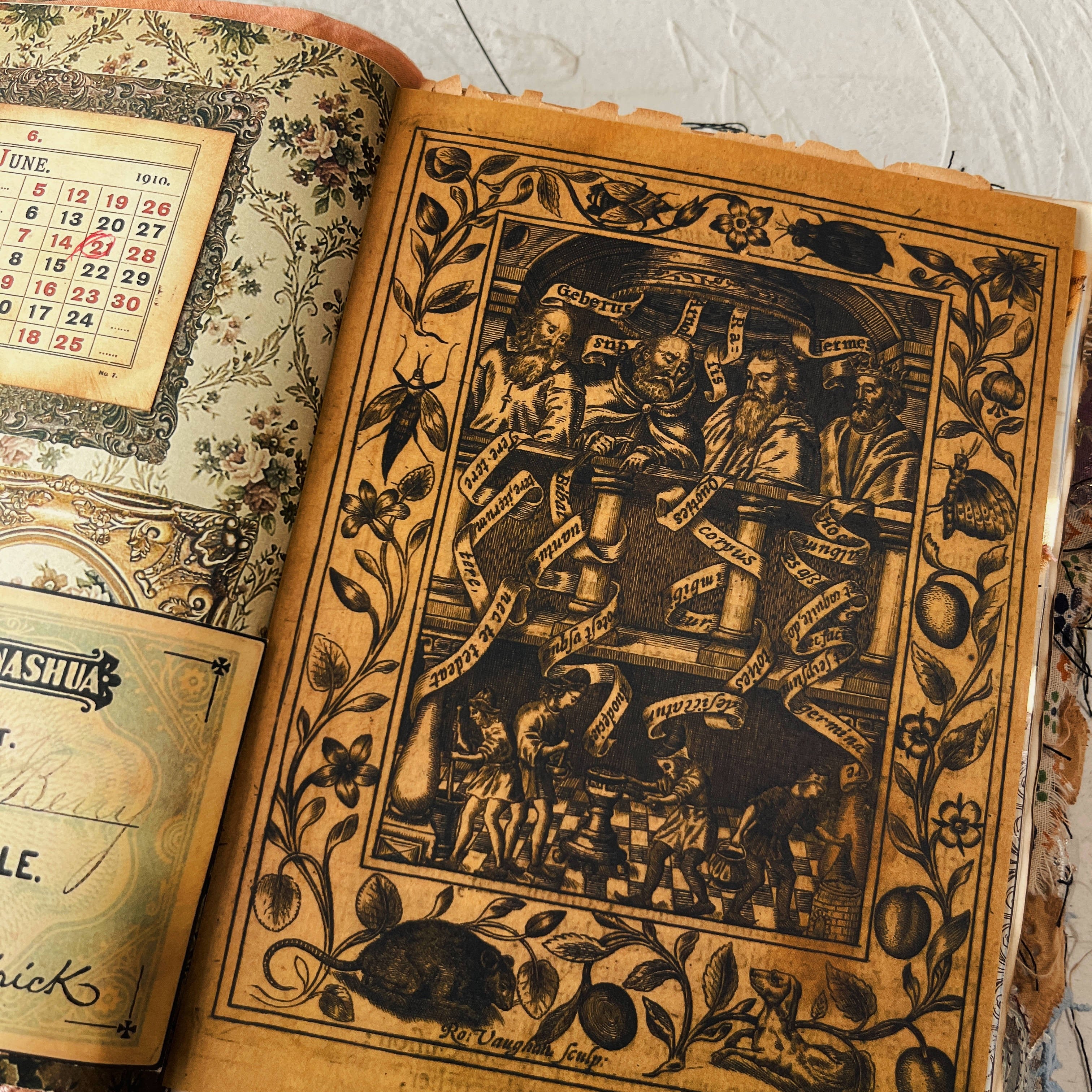Medieval Magic, Mysticism, Background material paper 8 sheets - ViktaShop