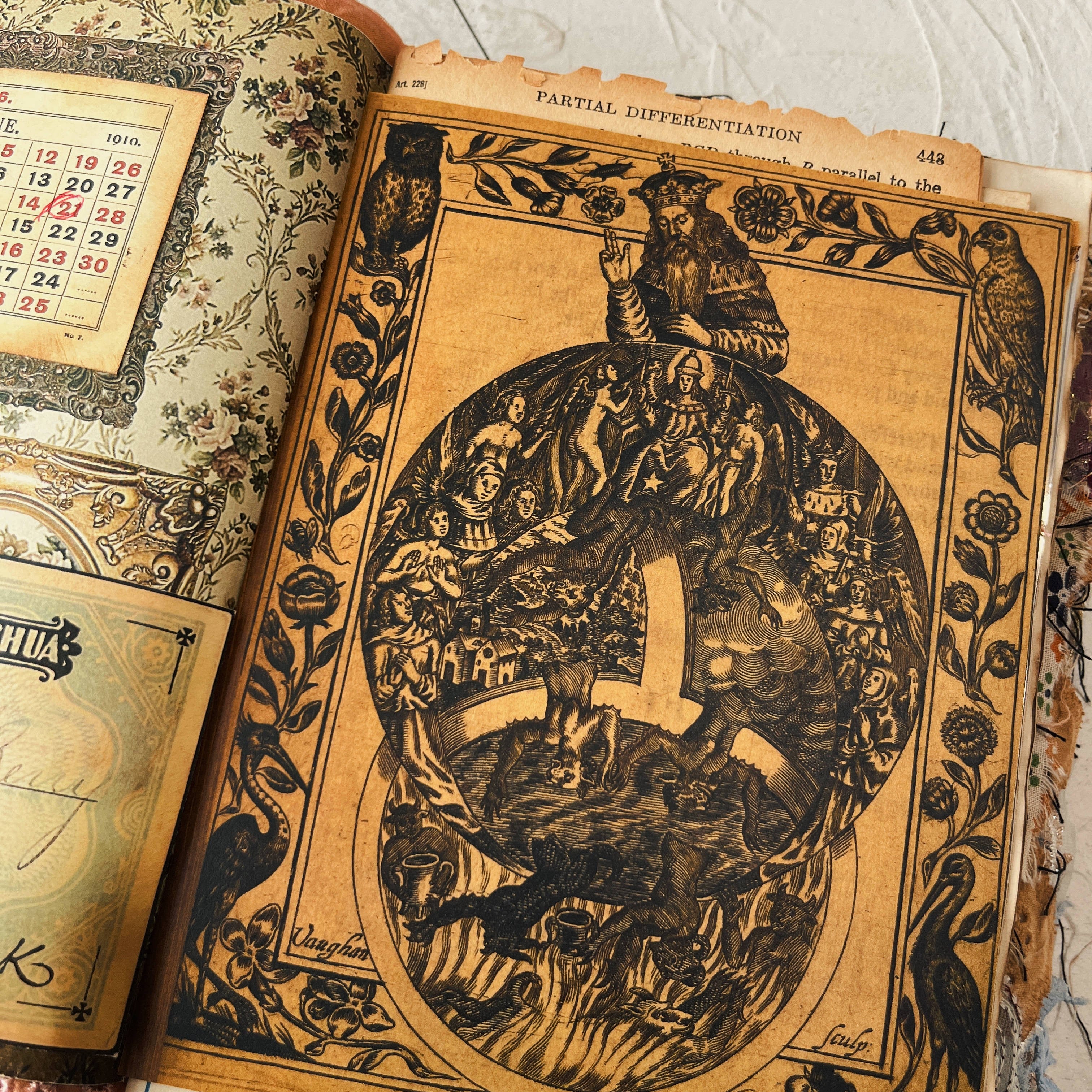 Medieval Magic, Mysticism, Background material paper 8 sheets - ViktaShop