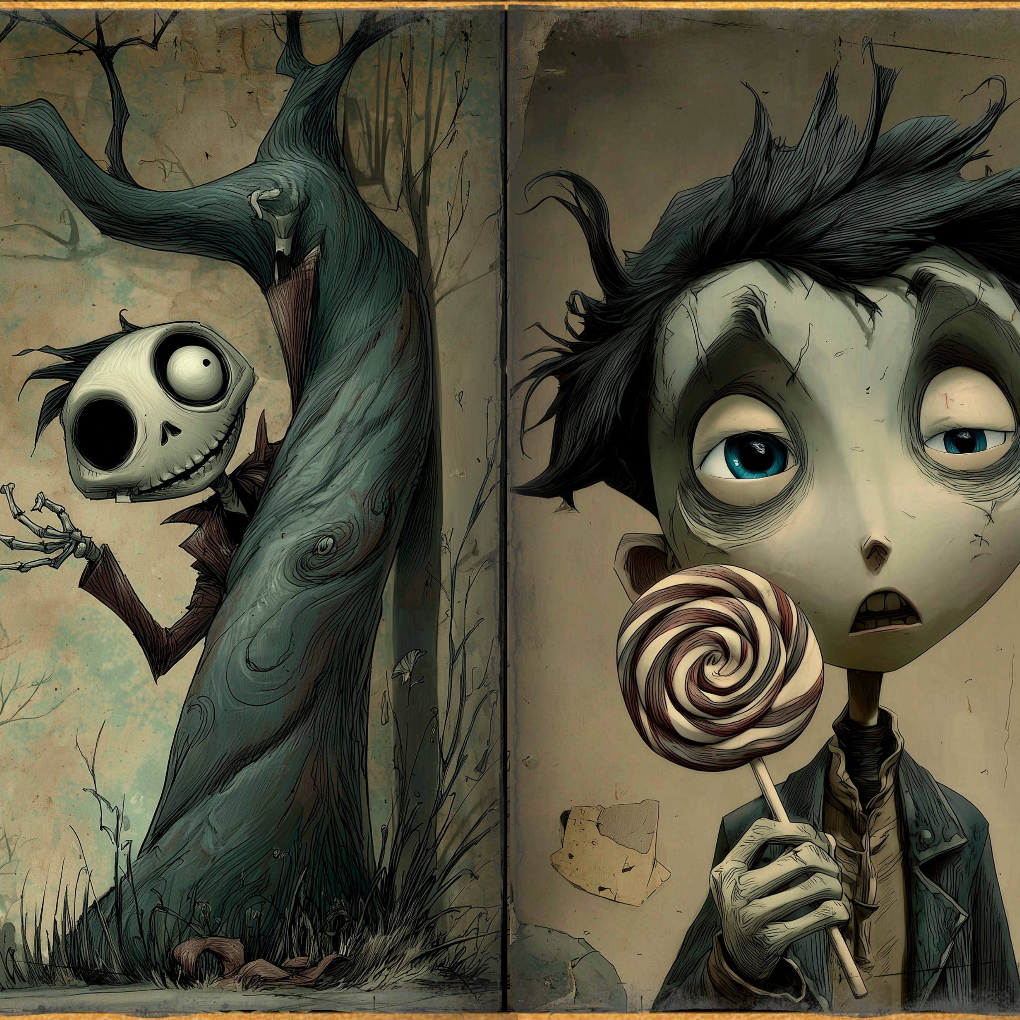 LunicArtDesign Spooky Gothic material paper 5.5 x 8.5 inches 20 different sheets