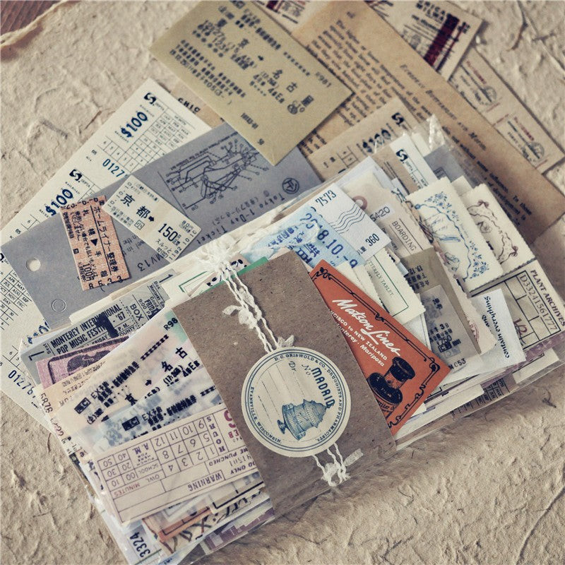 Handbag Material Pack Retro Paper 150 pieces - ViktaShop