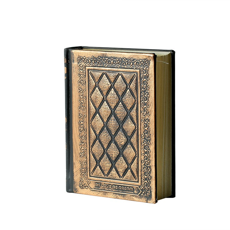 Retro notebook, embossed imitation leather 17.5 cm / 13.5 cm - ViktaShop