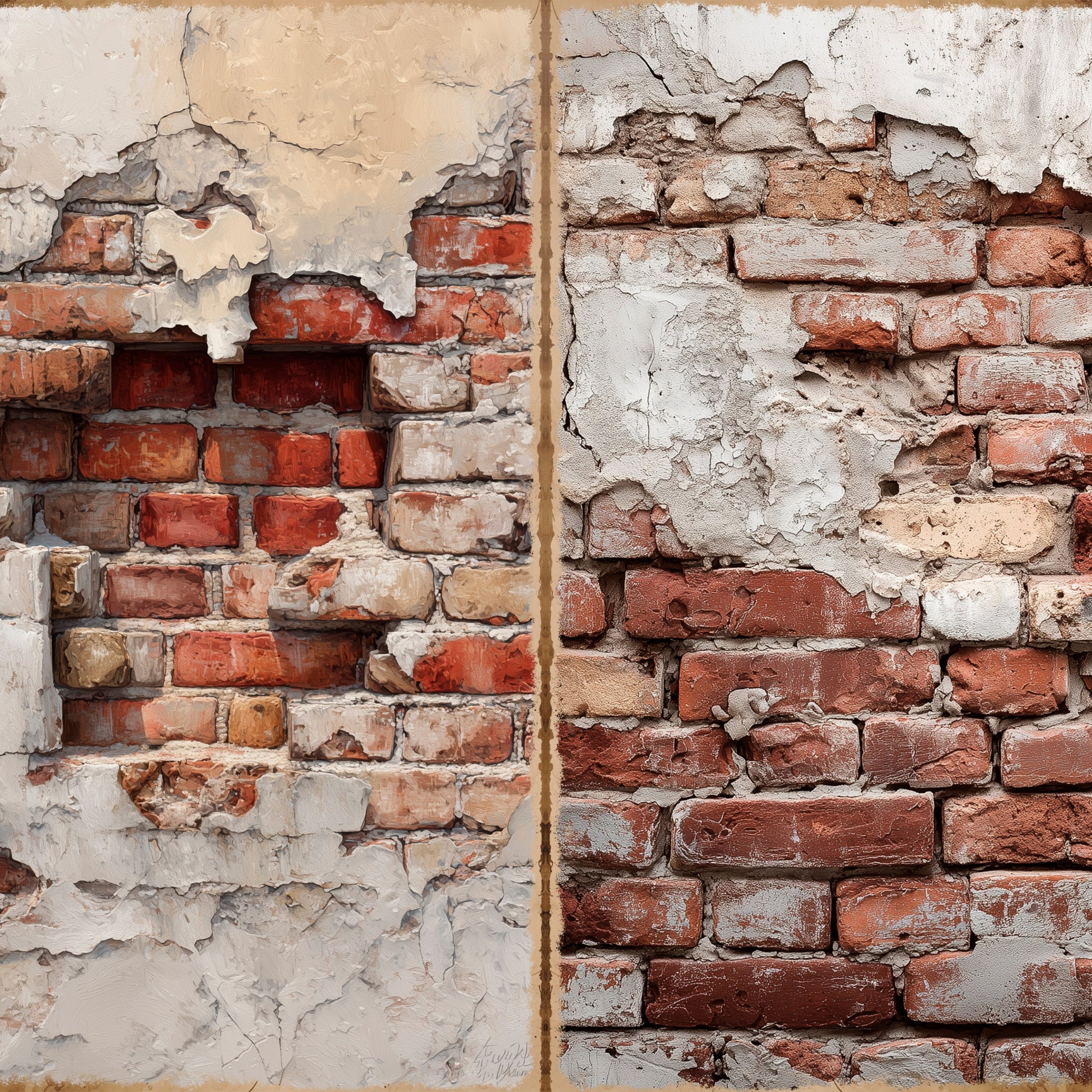 LunicArtDesign Vintage Wall material paper 5.5 x 8.5 inches 20 different sheets