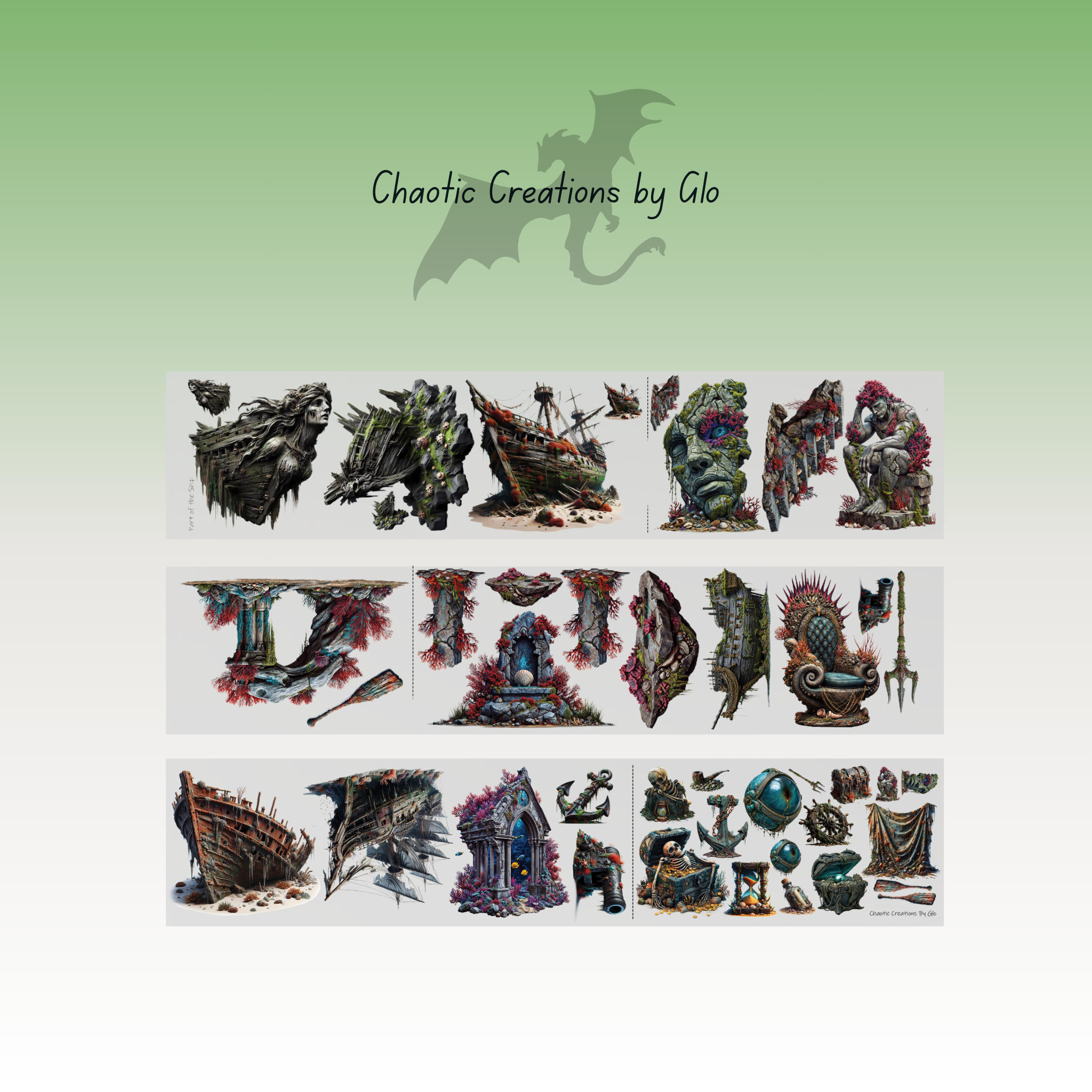 Chaotic Creations by Glo Part of the Ship PET Tape 9cm x 1.25m