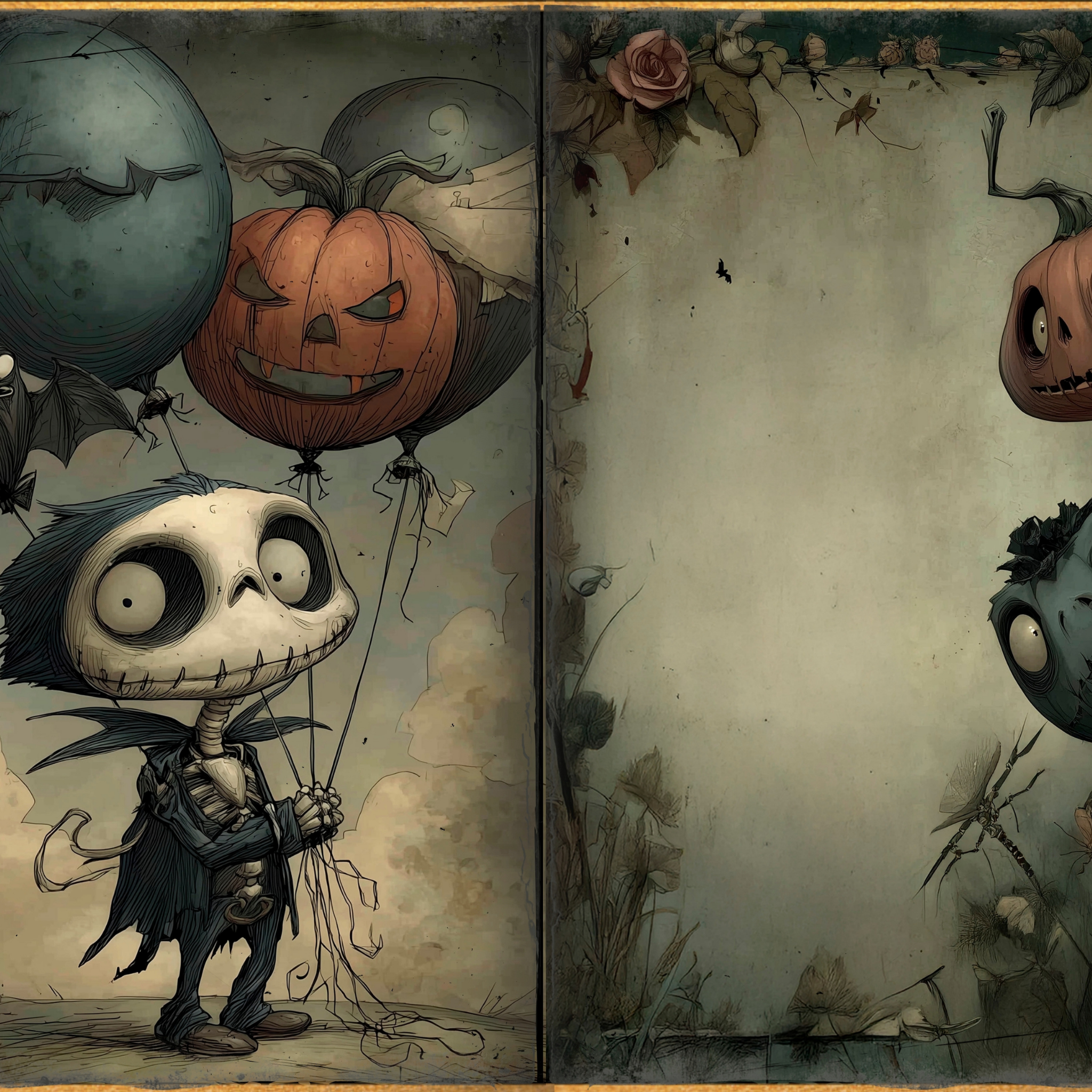 LunicArtDesign Spooky Gothic material paper 5.5 x 8.5 inches 20 different sheets