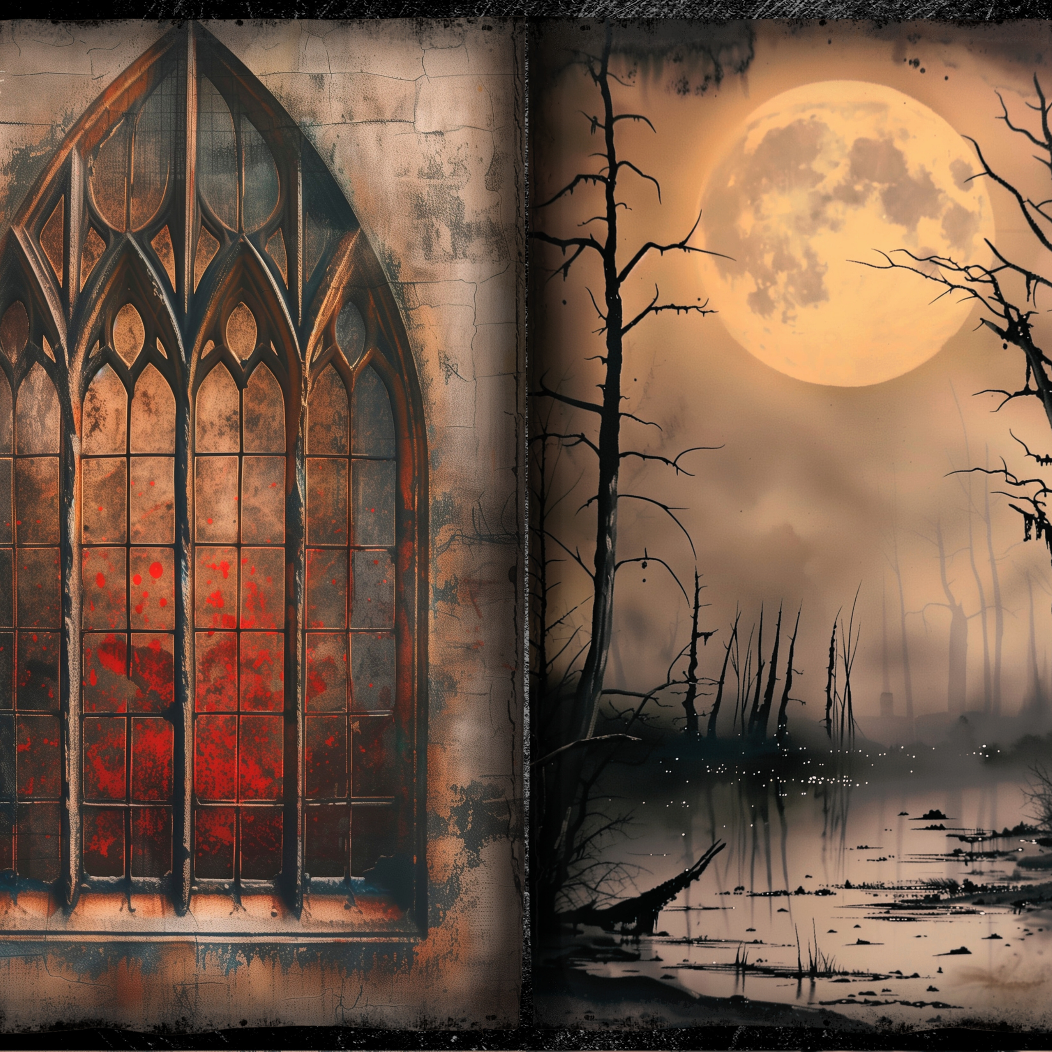 LunicArtDesign Rawen Crow material paper 5.5 x 8.5 inches 20 different sheets