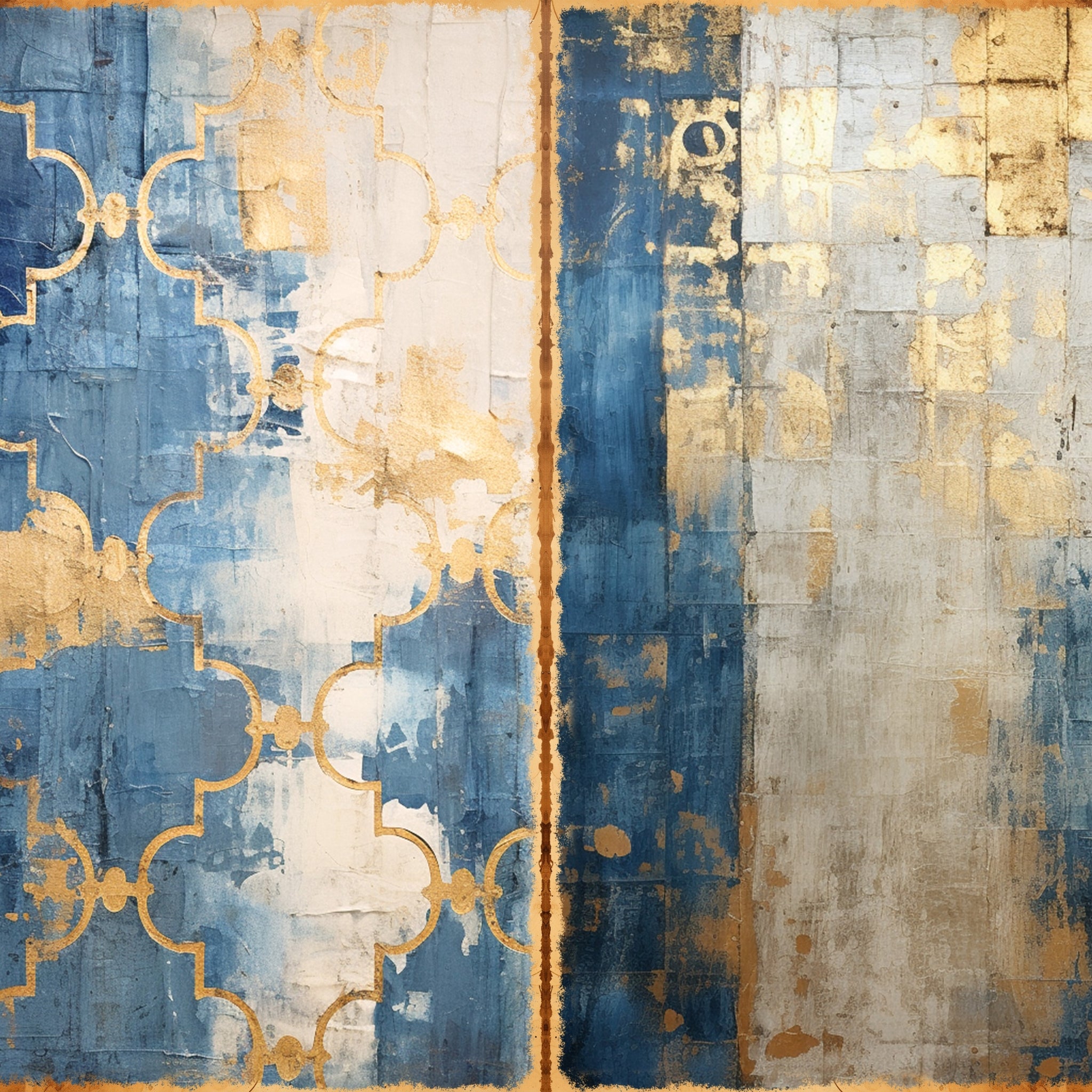 LunicArtDesign Shabby Background material paper 5.5 x 8.5 inches 20 different sheets