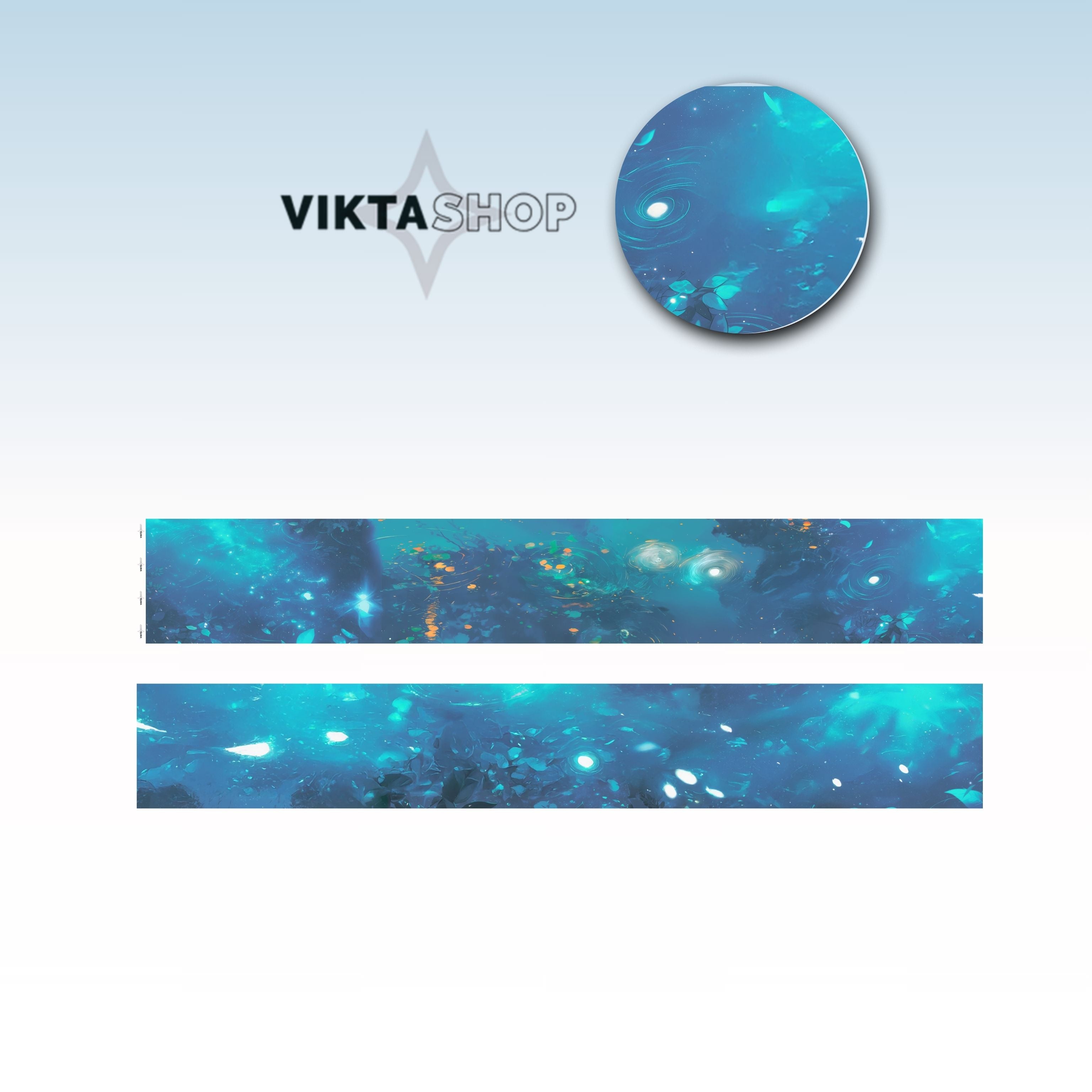 Viktashop Dark Water PET Tape 7cm x 1m - ViktaShop
