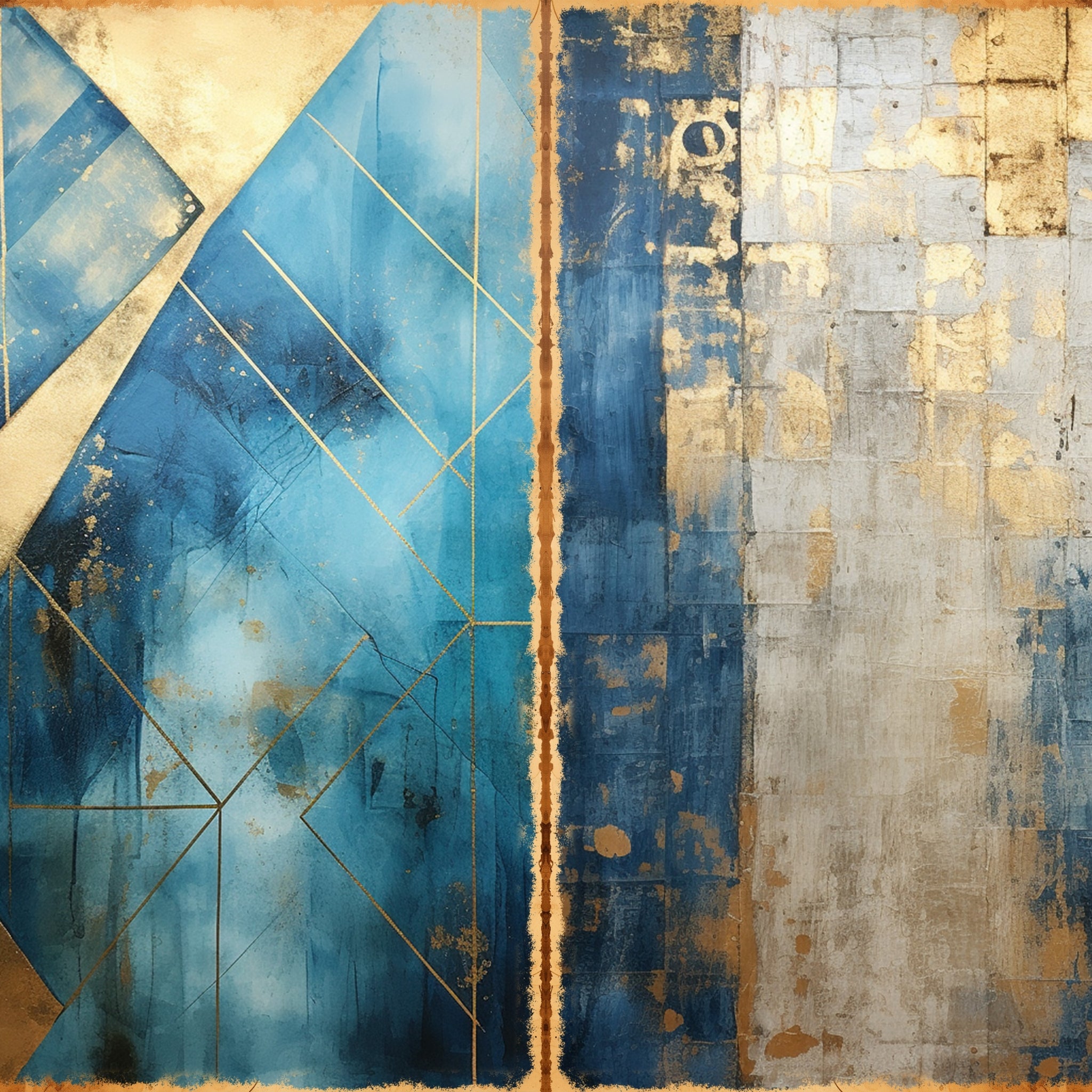 LunicArtDesign Shabby Background material paper 5.5 x 8.5 inches 20 different sheets