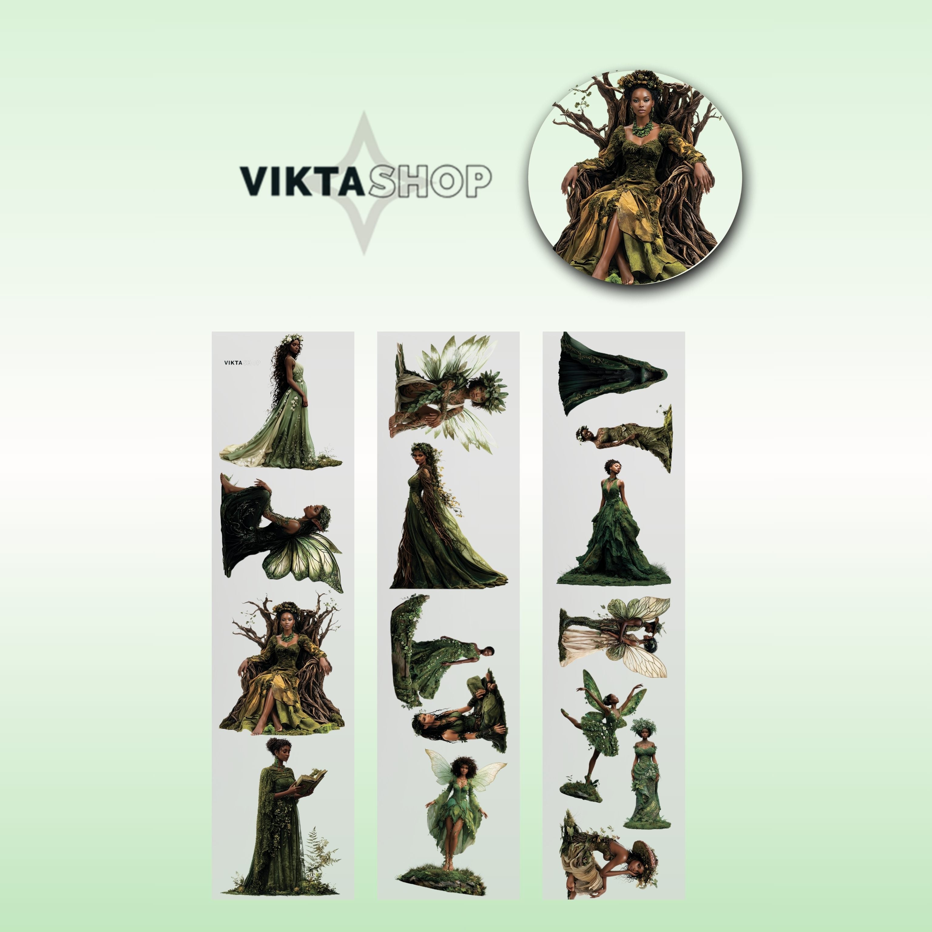 Viktashop Moss style Character PET Tape 9cm x 1.25m - ViktaShop