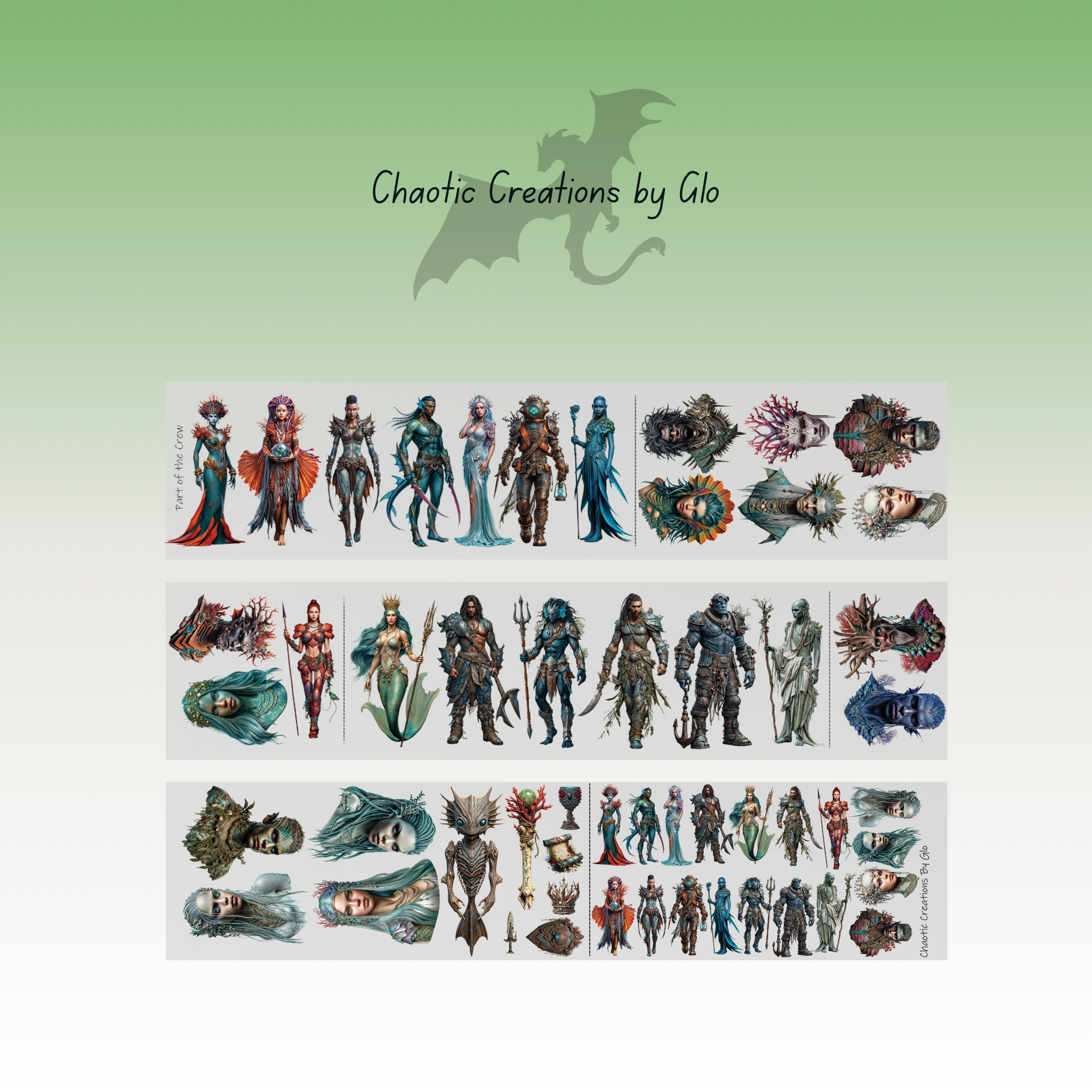 Chaotic Creations by Glo  Part of the Crew PET Tape 9cm x 1.25m